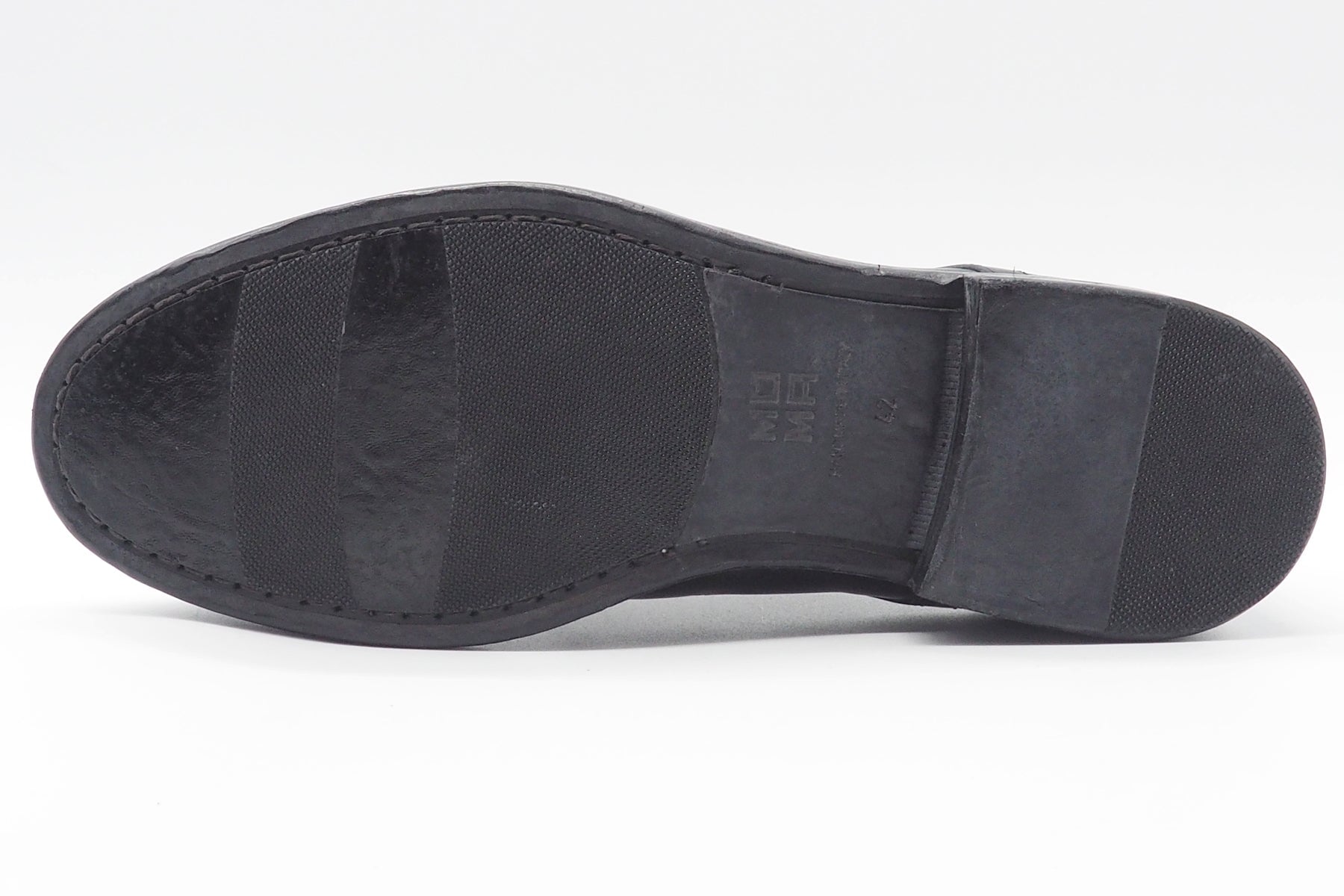 Herren Schnürschuh in Schwarz im Vintagestil mit Leder-& Gummisohle Herren Klassik modern Moma