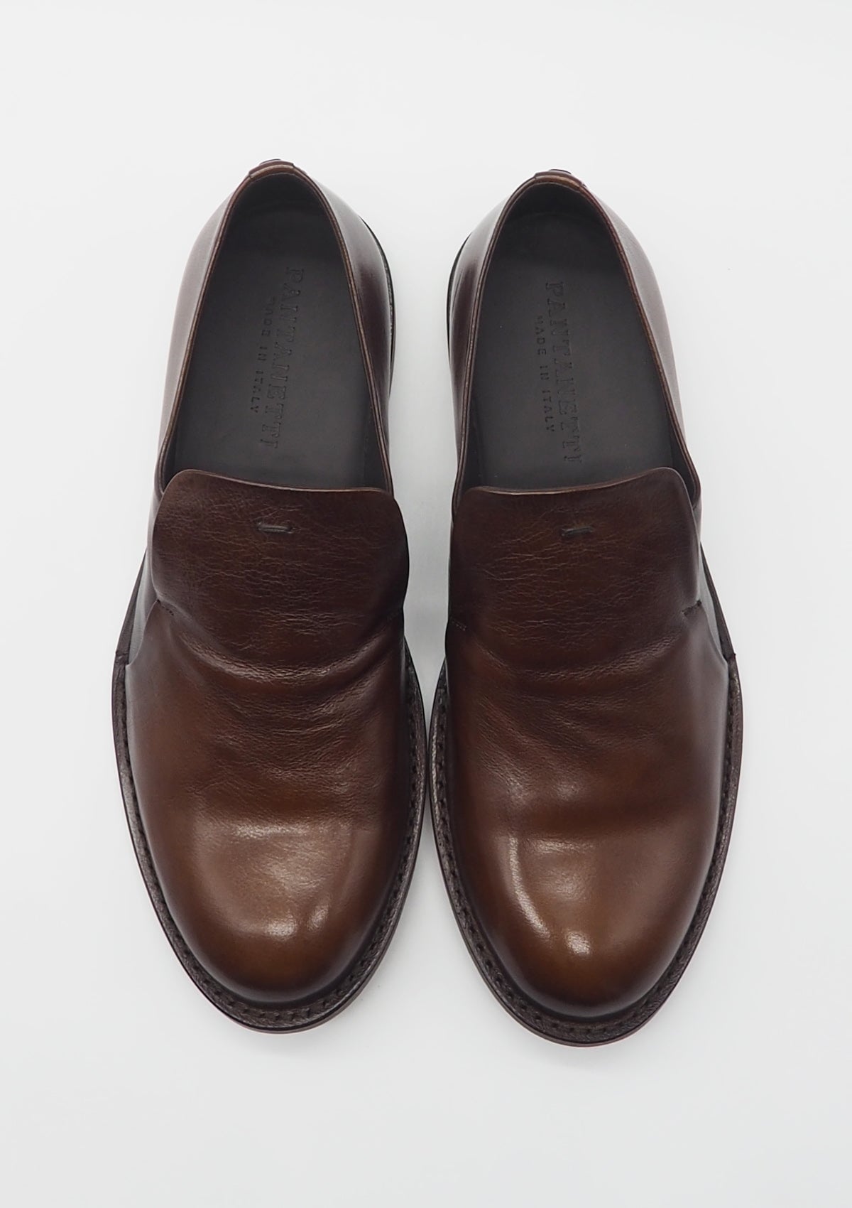 Herren Slipper aus Leder in Braun Herren Slipper & Mokassins Pantanetti