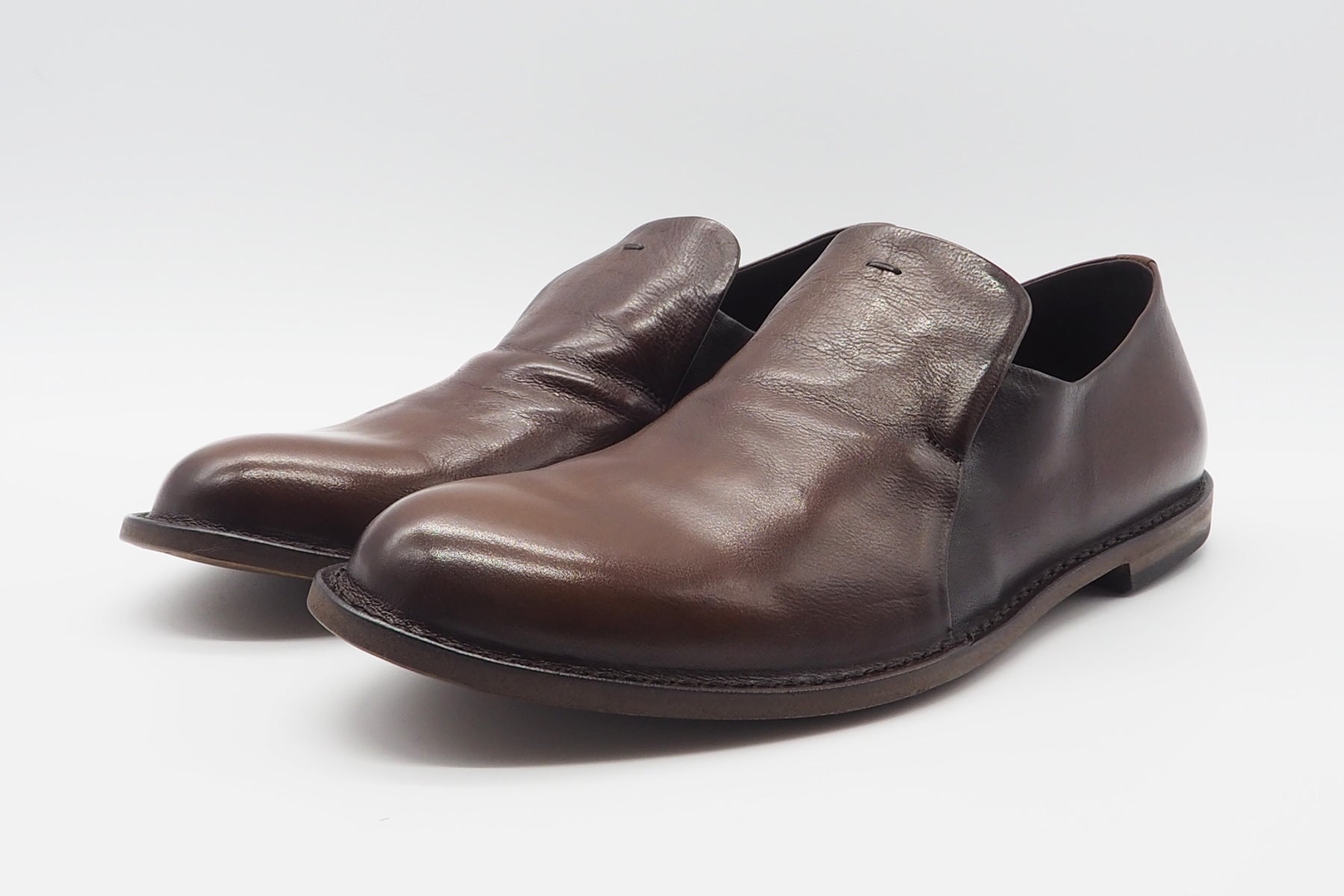 Herren Slipper aus Leder in Braun Herren Slipper & Mokassins Pantanetti