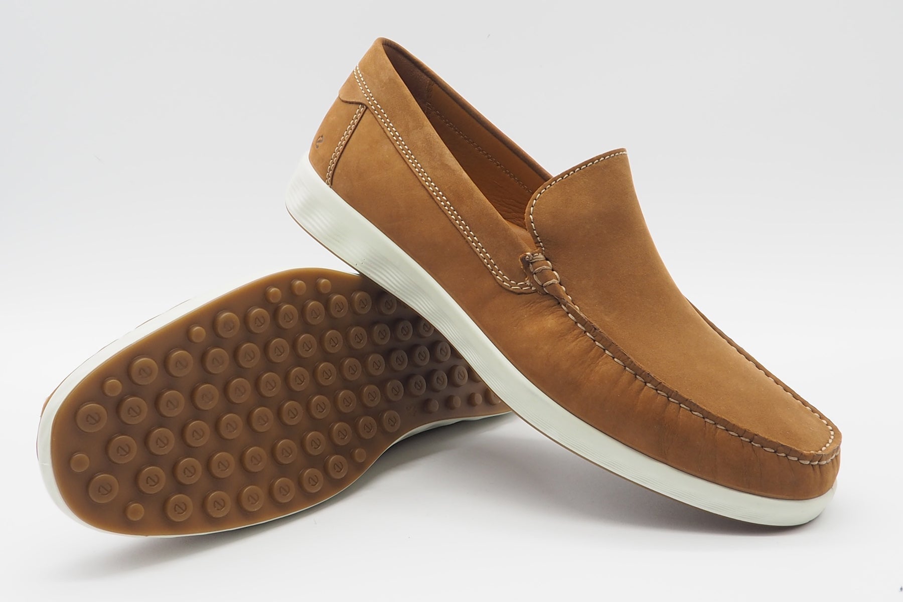 Herren Slipper aus Nubukleder in Cognac - S Lite Moc Herren Slipper & Mokassins Ecco