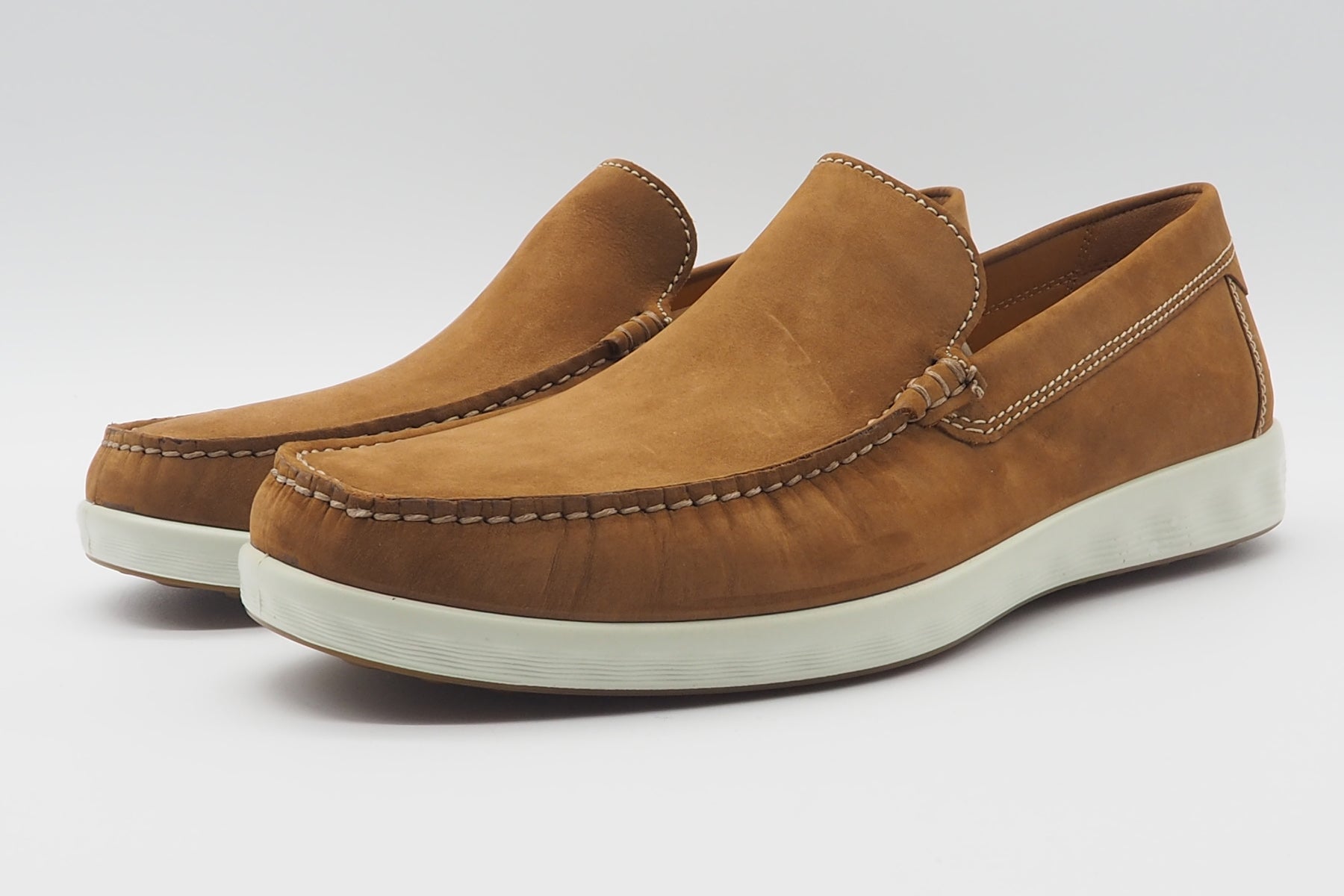 Herren Slipper aus Nubukleder in Cognac - S Lite Moc Herren Slipper & Mokassins Ecco