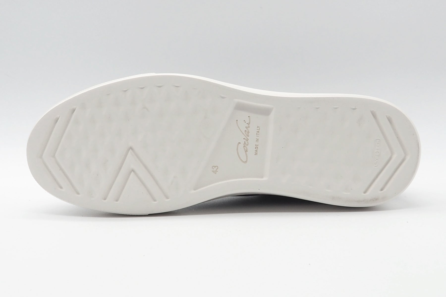 Herren Sneaker aus Glattleder in Dunkelblau auf weißer Sohle Herren Sneaker Corvari