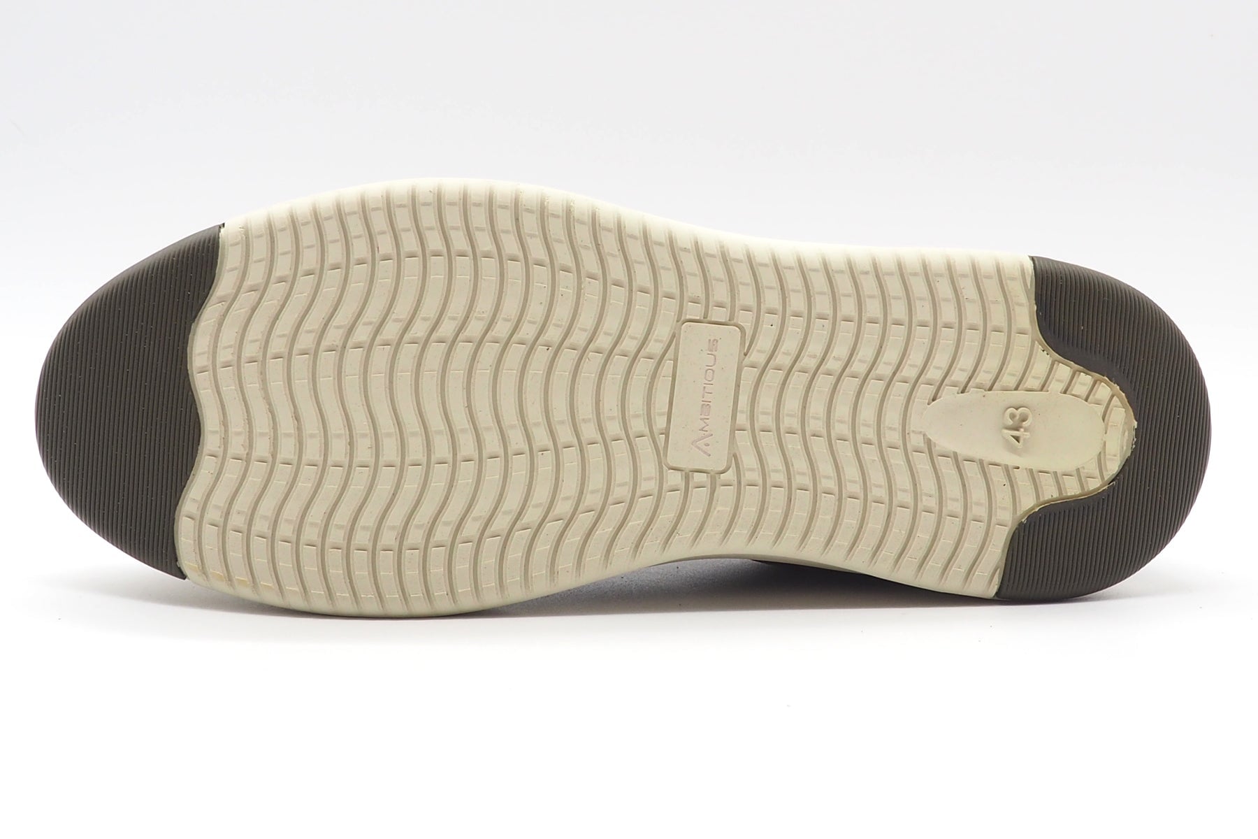 Herren Sneaker aus Glattleder in Olivgrün mit Naturgummisohle Herren Sneaker Ambitious