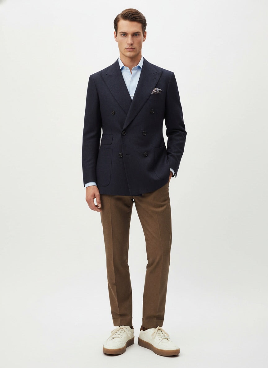 Herren Sneaker aus Hirschleder in Offwhite mit Kautschuksohle - Jannamb Herren Sneaker Lemargo