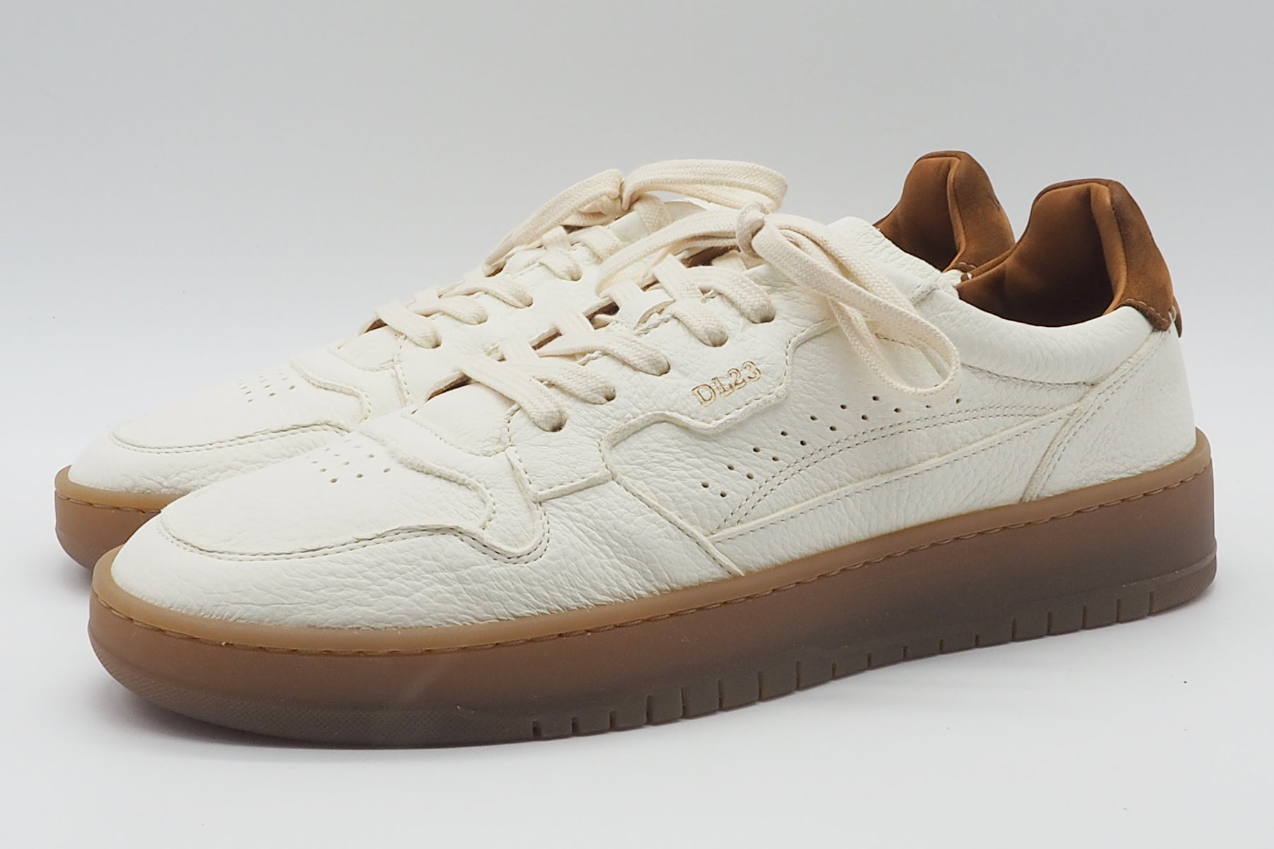 Herren Sneaker aus Hirschleder in Offwhite mit Kautschuksohle - Jannamb Herren Sneaker Lemargo