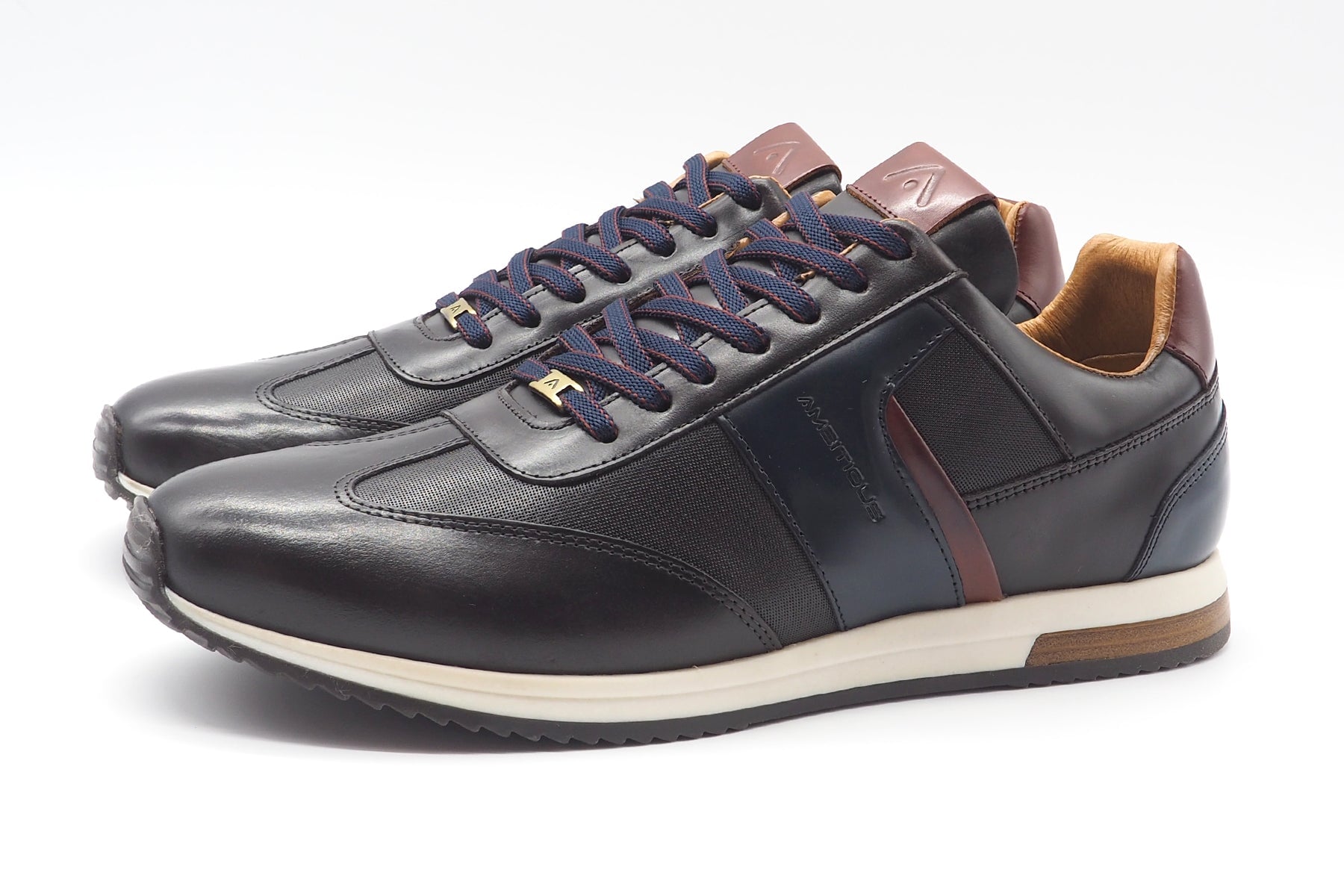 Herren Sneaker aus Leder in Dunkelbraun im Runningstyle Herren Sneaker Ambitious