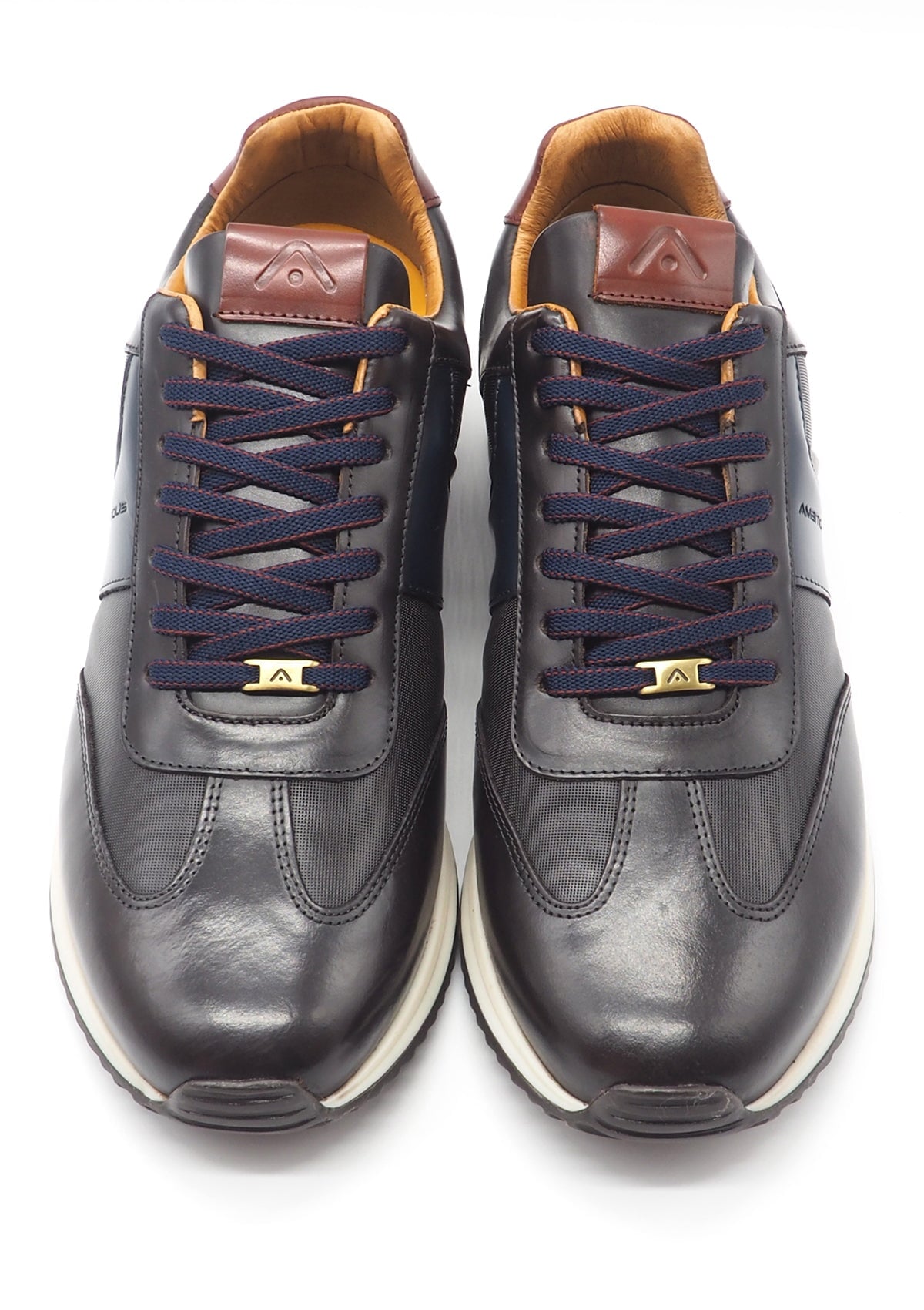 Herren Sneaker aus Leder in Dunkelbraun im Runningstyle Herren Sneaker Ambitious