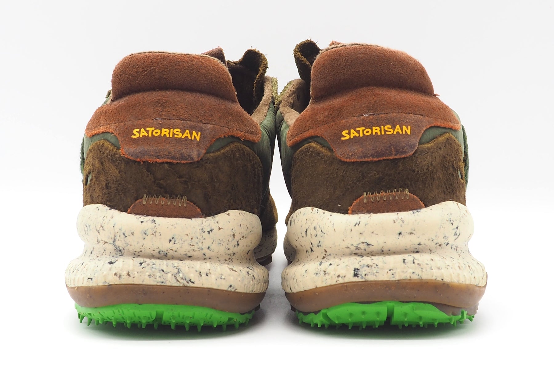 Herren Sneaker aus Leder in Grün & Braun - Chacrona Herren Sneaker Satorisan