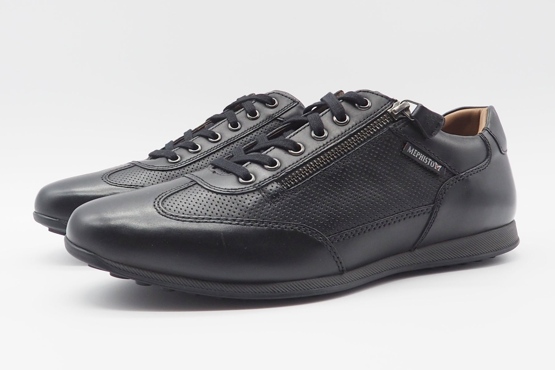 Herren Sneaker aus Leder in Schwarz - Leon Herren Sneaker Mephisto