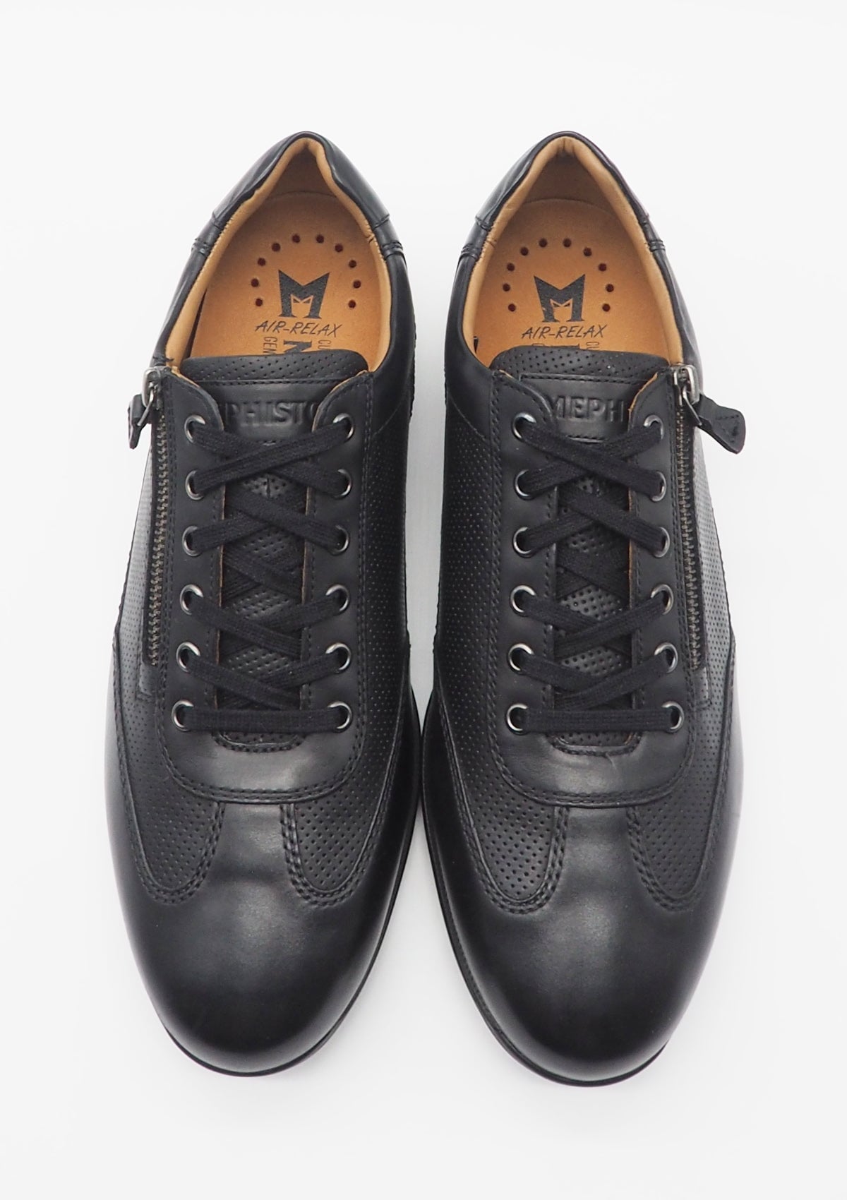 Herren Sneaker aus Leder in Schwarz - Leon Herren Sneaker Mephisto