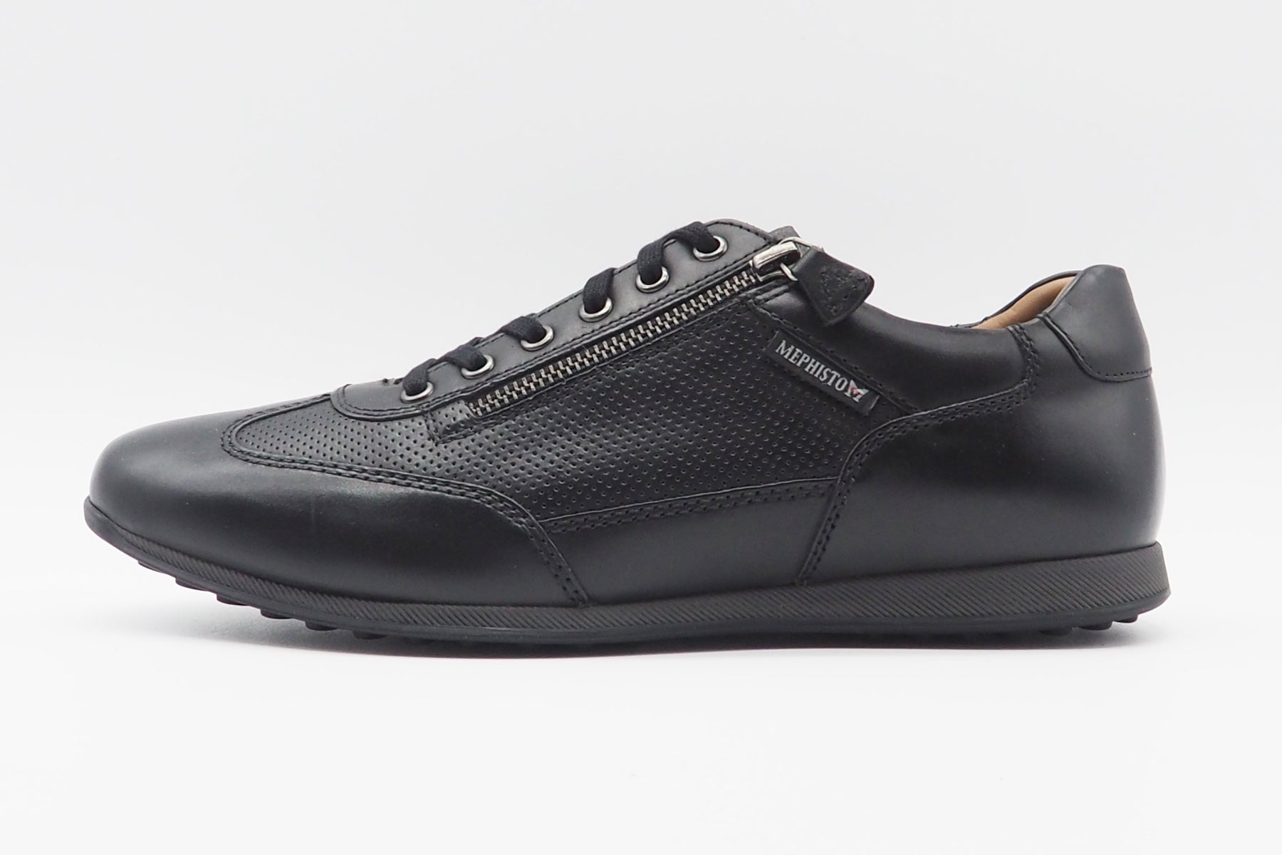 Herren Sneaker aus Leder in Schwarz - Leon Herren Sneaker Mephisto