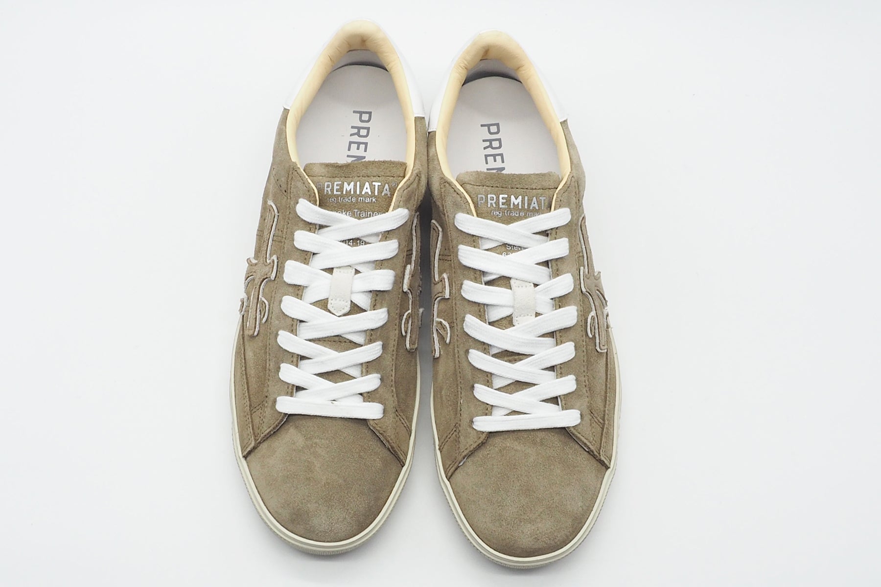 Herren Sneaker aus Veloursleder Beige im Vitagelook - Steven Herren Sneaker Premiata