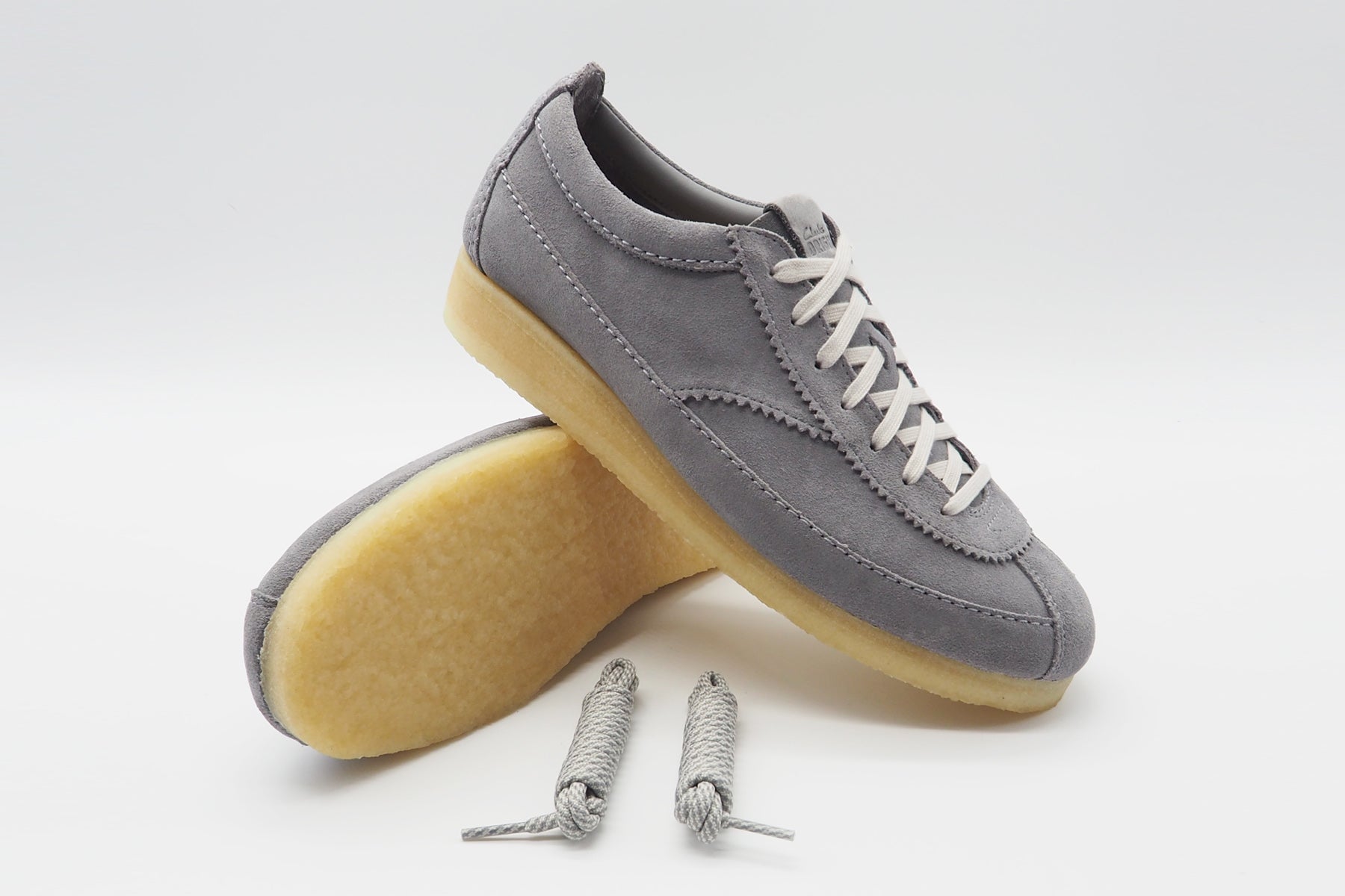 Herren Sneaker aus Veloursleder in Grau - Wallabee Tor - Clarks Originals Herren Sneaker Clarks Originals