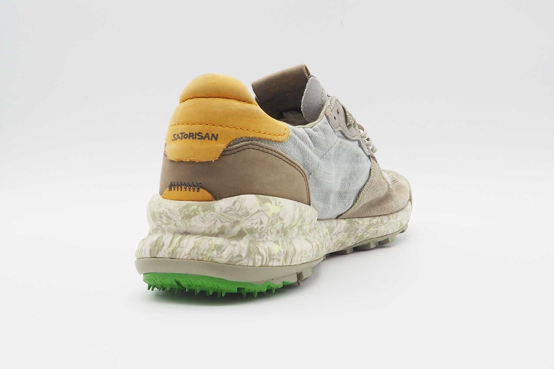 Herren Sneaker aus Veloursleder & Leinen in Grau Herren Sneaker Satorisan