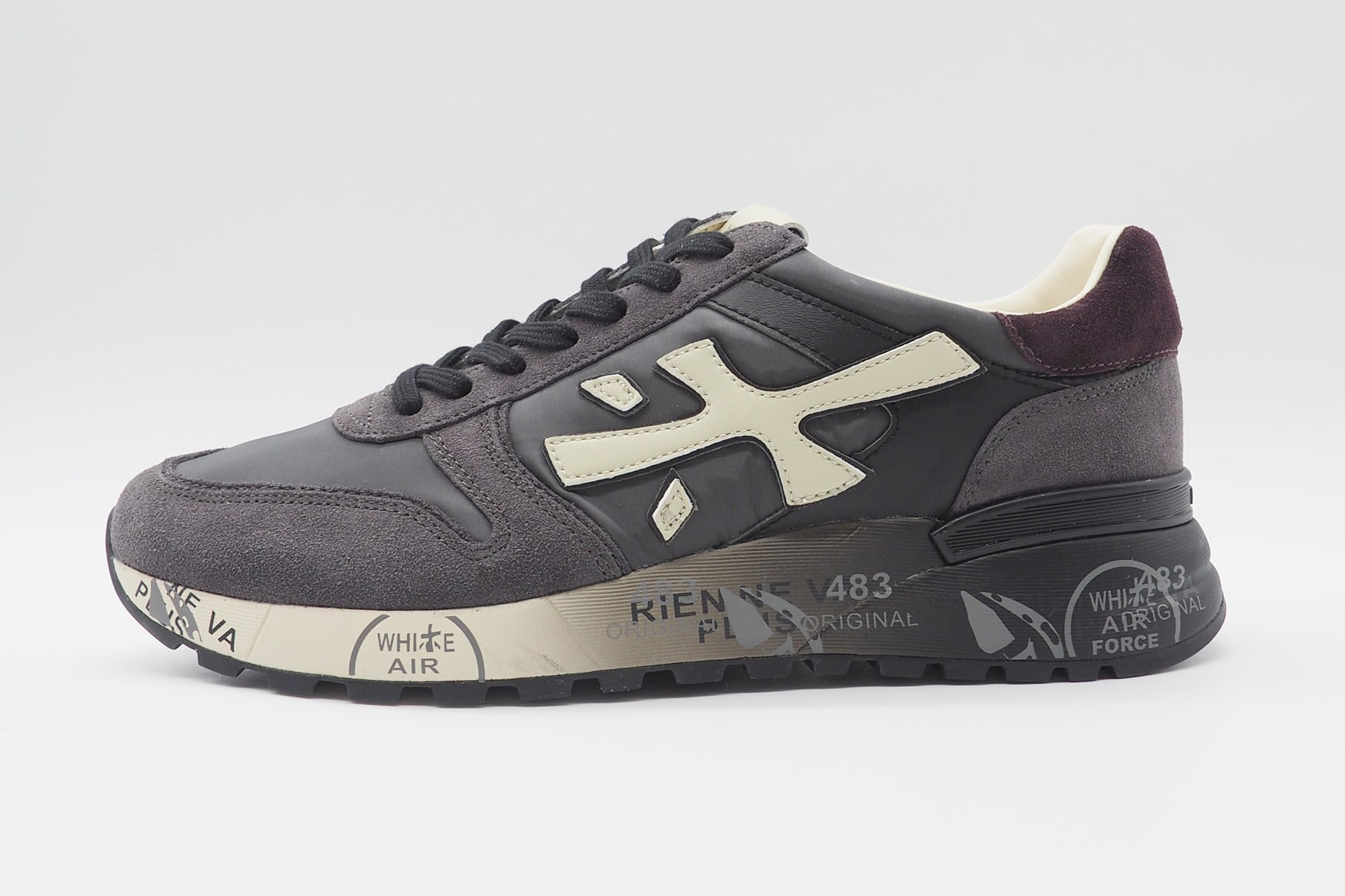 Herren Sneaker aus Veloursleder & Mesh in Grau - MICK Herren Sneaker Premiata