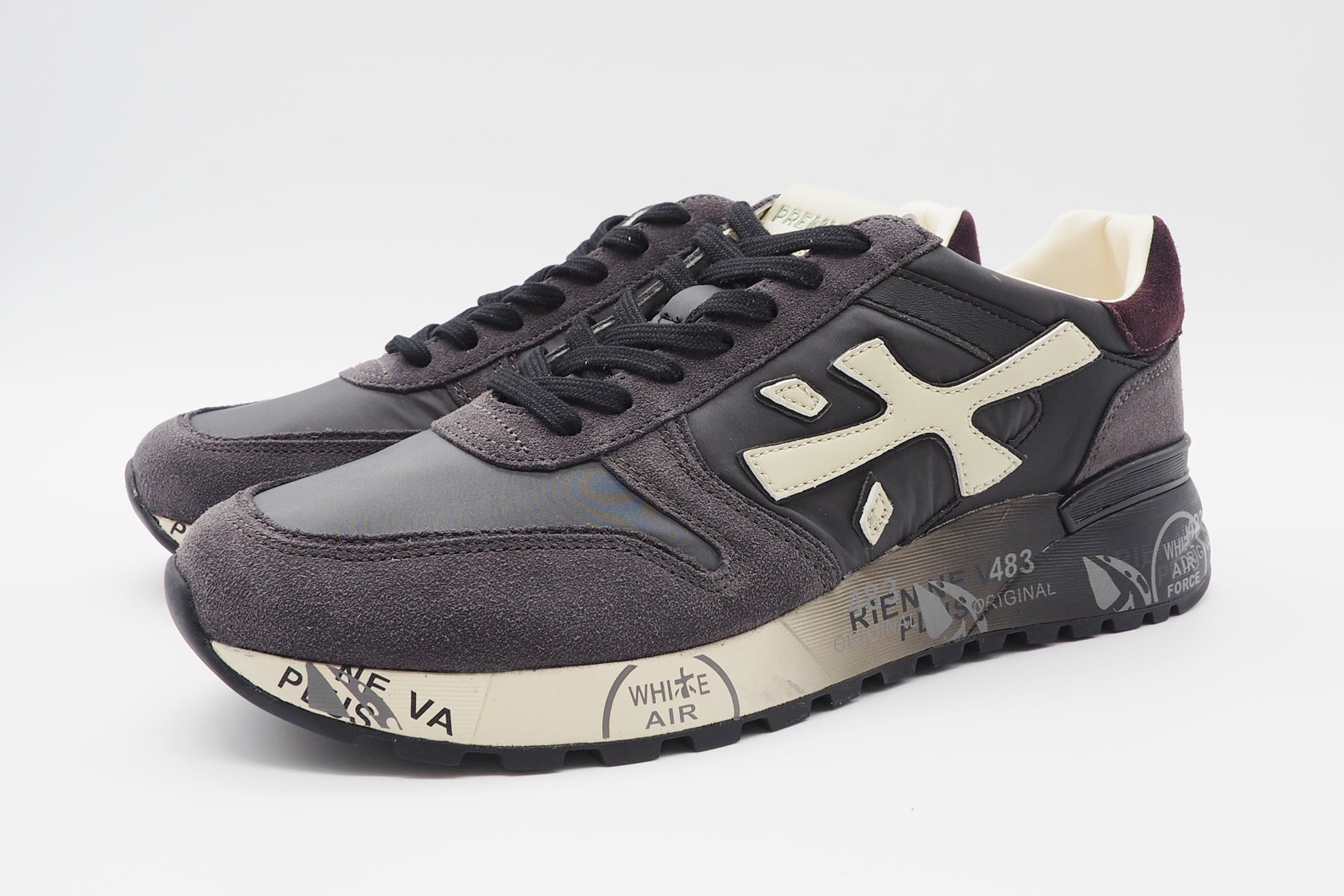 Herren Sneaker aus Veloursleder & Mesh in Grau - MICK Herren Sneaker Premiata