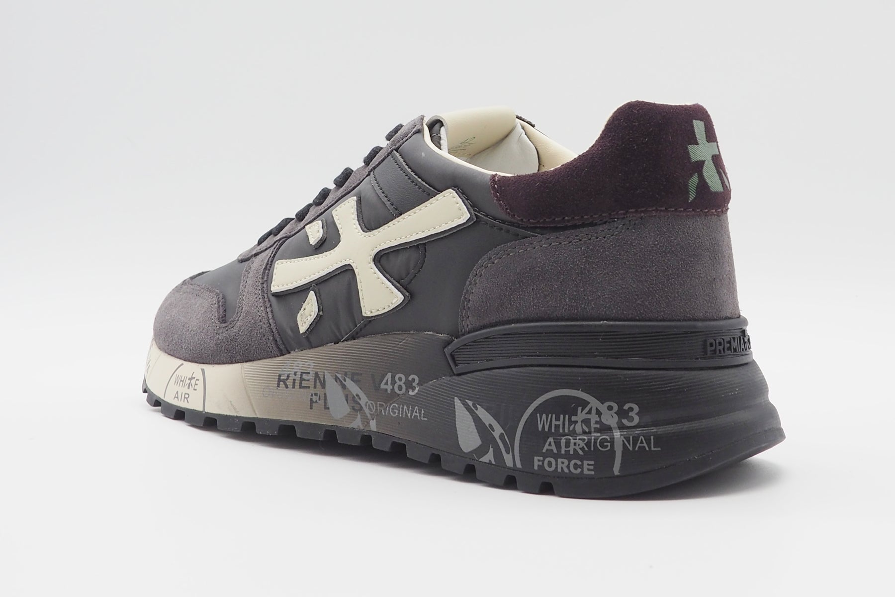 Herren Sneaker aus Veloursleder & Mesh in Grau - MICK Herren Sneaker Premiata