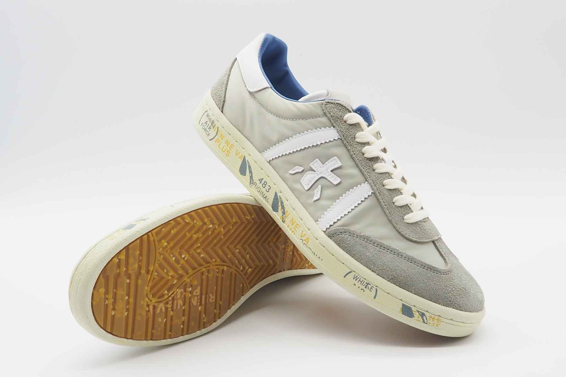 Herren Sneaker aus Veloursleder & Nylon in Grau Herren Sneaker Premiata