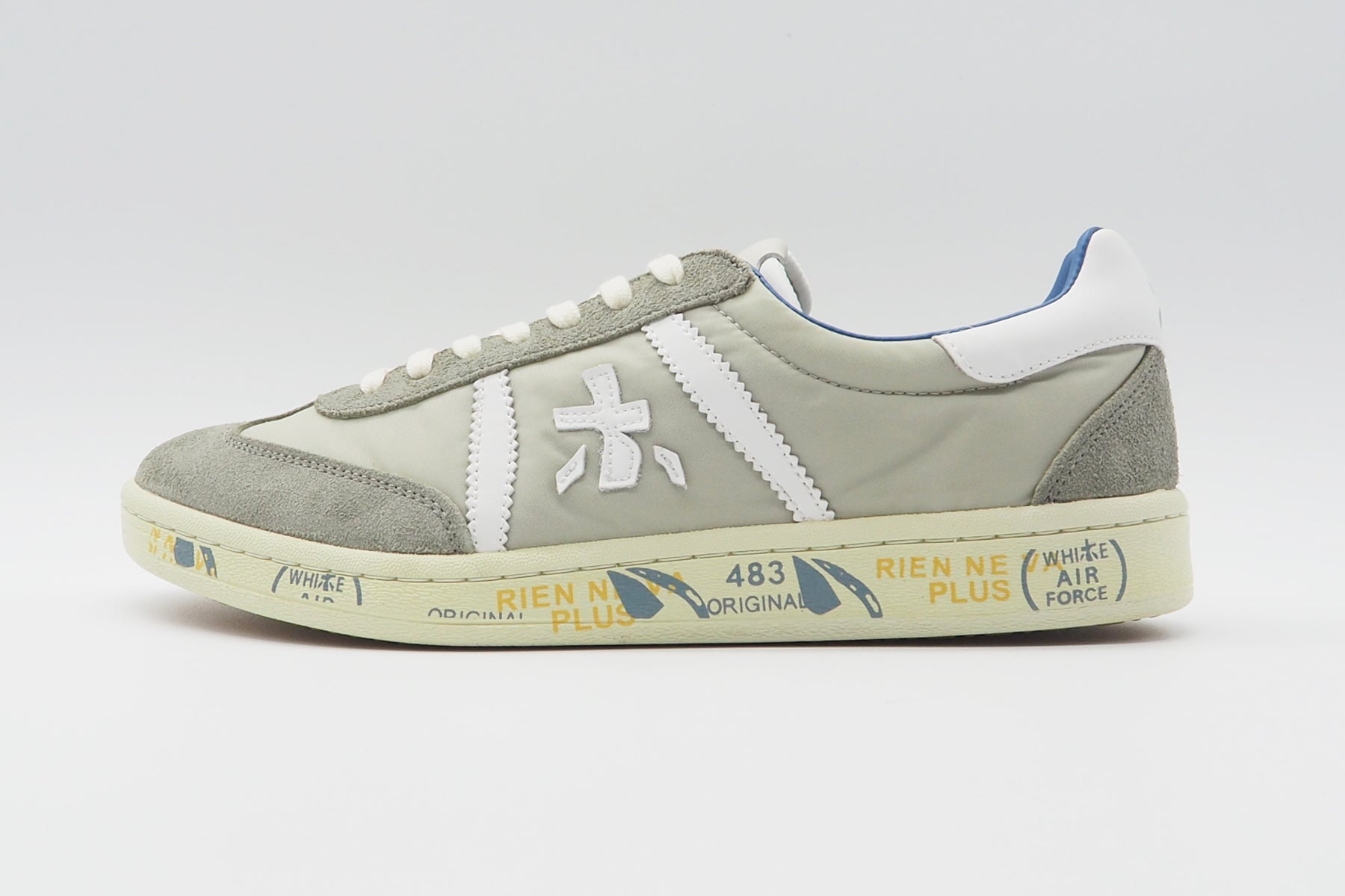 Herren Sneaker aus Veloursleder & Nylon in Grau Herren Sneaker Premiata