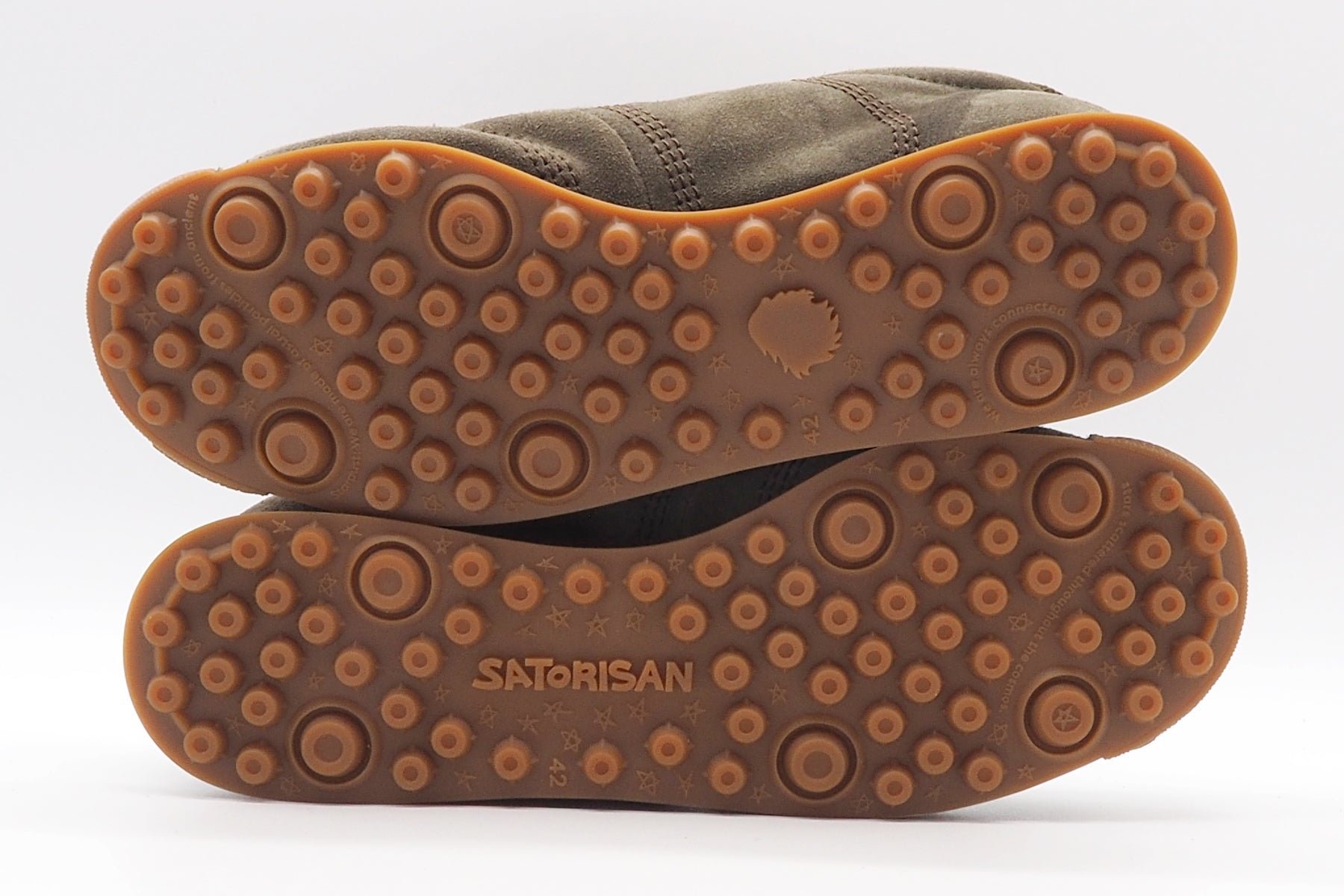 Herren Sneaker im Retro-Style aus Velours in Oliv - Stardust Herren Sneaker Satorisan