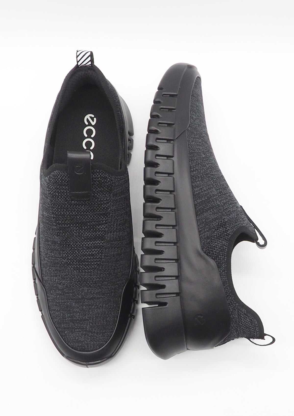 Herren Sneaker zum Schnlüpfen aus Leder & Textil in Schwarz - Gruuv Herren Sneaker Ecco