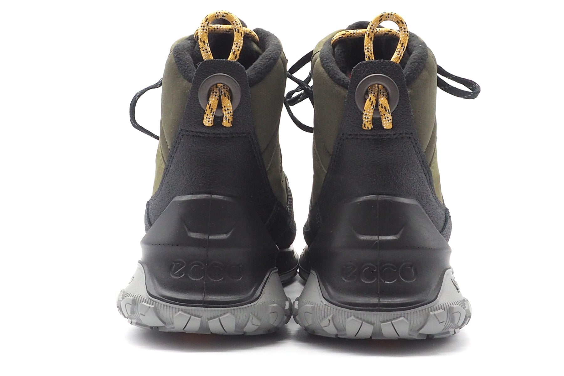 Herren Wasserdichte Outdoorschuhe aus Nubukleder in Oliv & Schwarz mit Michelin-Sohle Herren Schnürboots Ecco