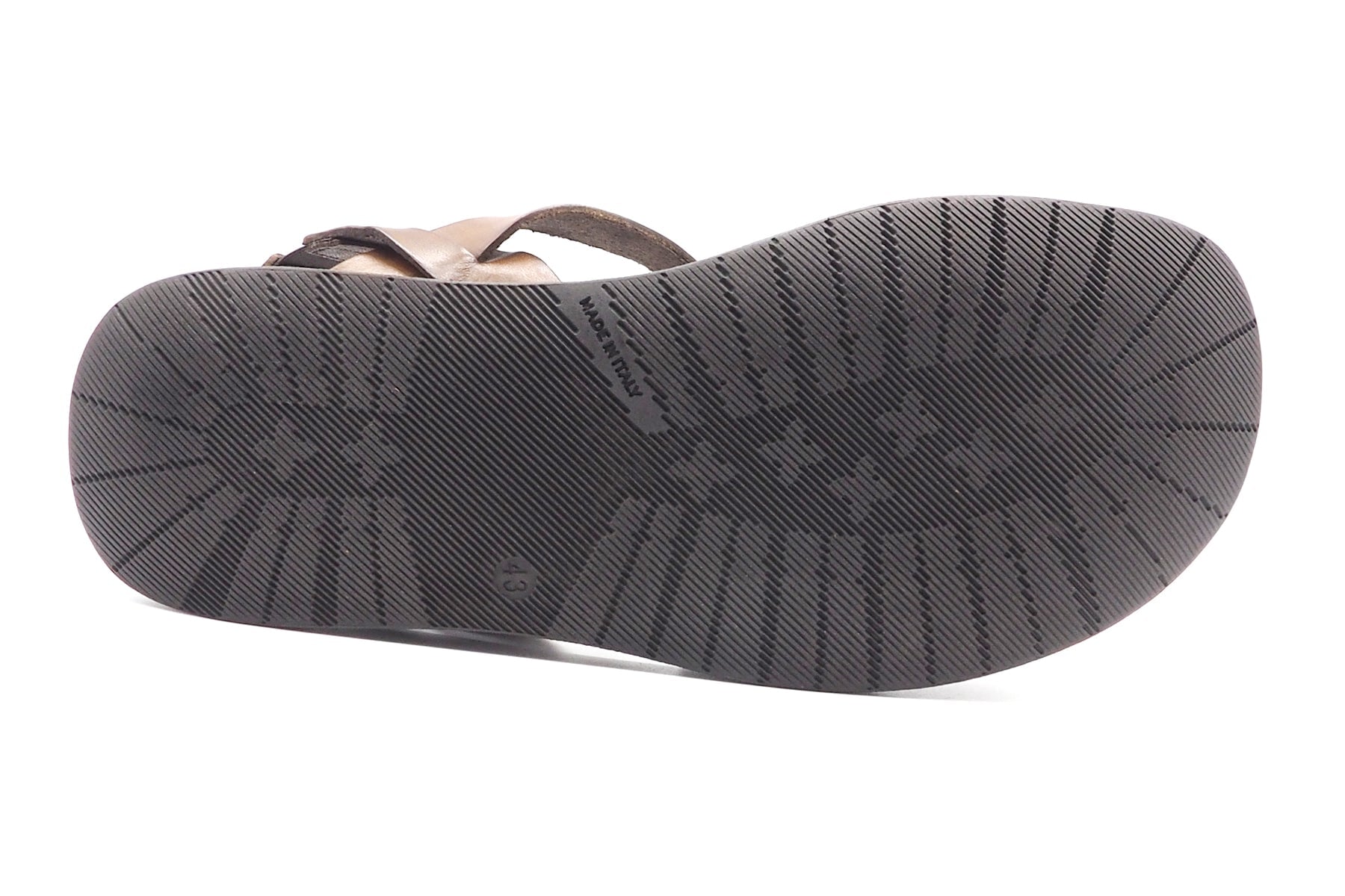 Herrensandale aus Naturleder mit Ristbandage in Mittelbraun Herren Sommer Schuhe Brador
