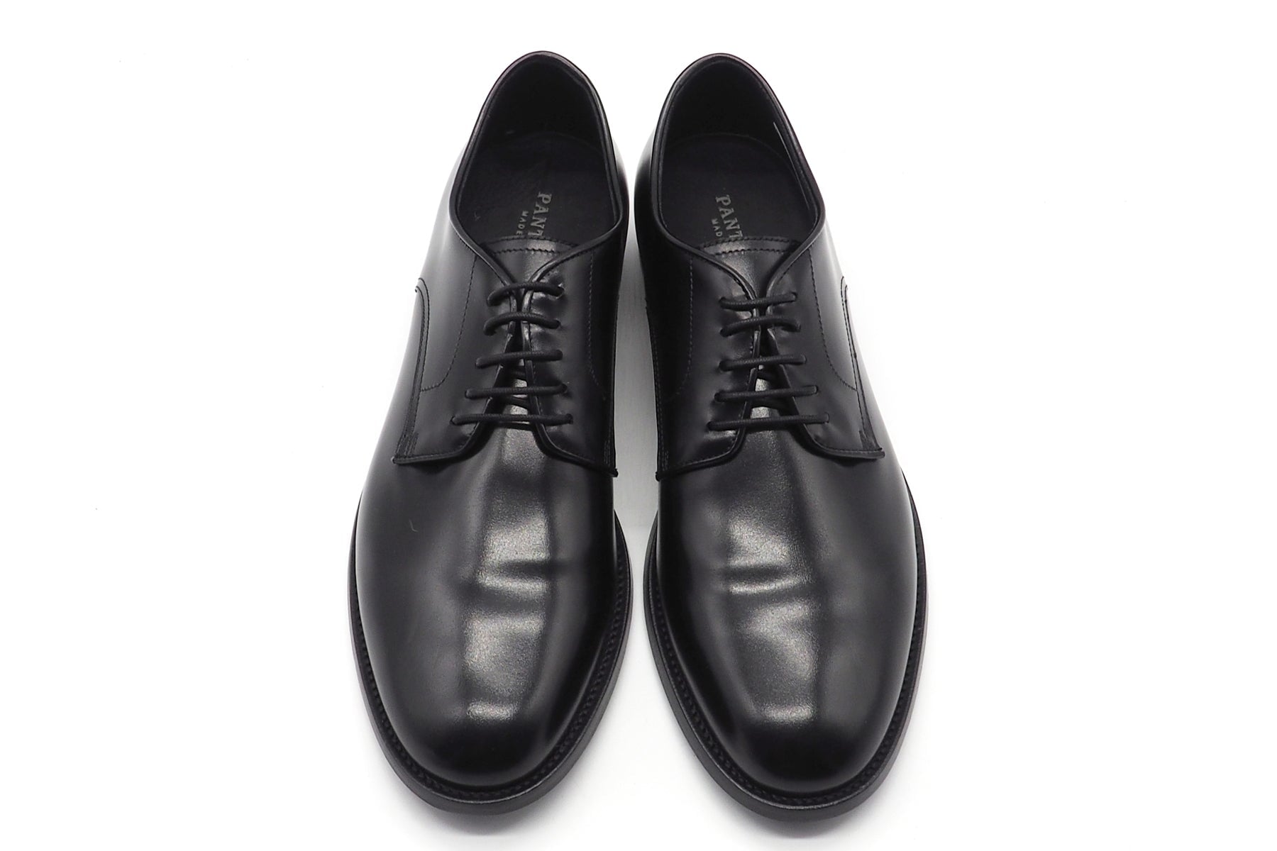 Klassisch, edler Herren Schnürschuhe aus Leder in Schwarz mit durchgenähte Ledersohle Herren Klassik modern Pantanetti