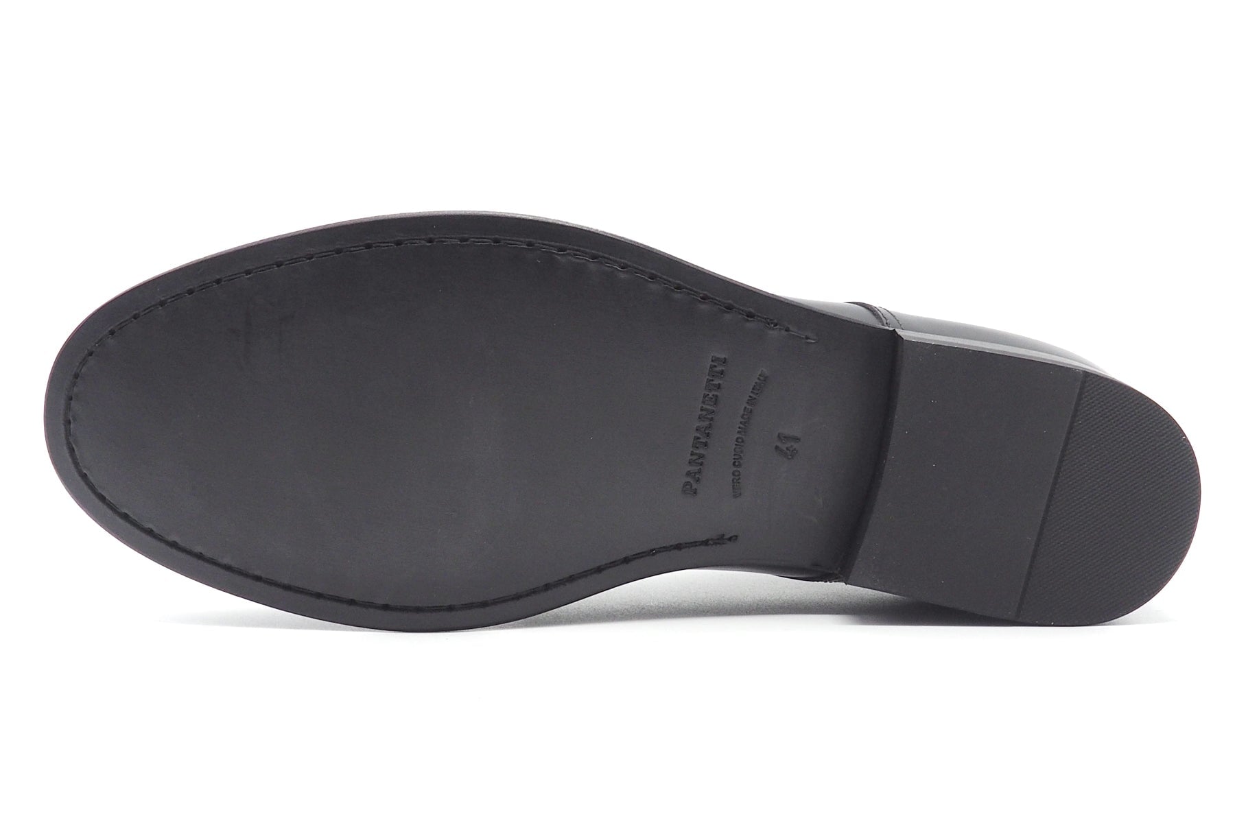 Klassisch, edler Herren Schnürschuhe aus Leder in Schwarz mit durchgenähte Ledersohle Herren Klassik modern Pantanetti