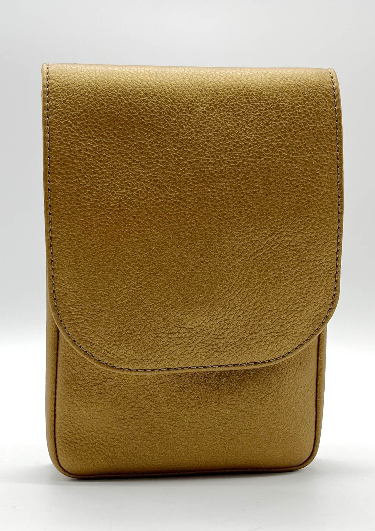 Kleine Crossbodytasche aus Metallic Leder in Gold Taschen Crossbody & Schultertaschen Arche