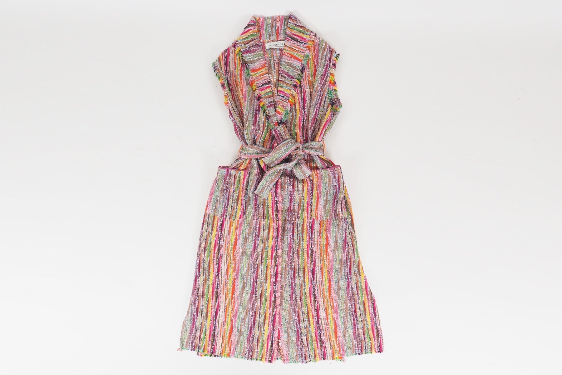 Lange Damen Weste aus Baumwolle, Viskose & andere Fasern in Multicolor Damen Weste SHIRTAPORTER