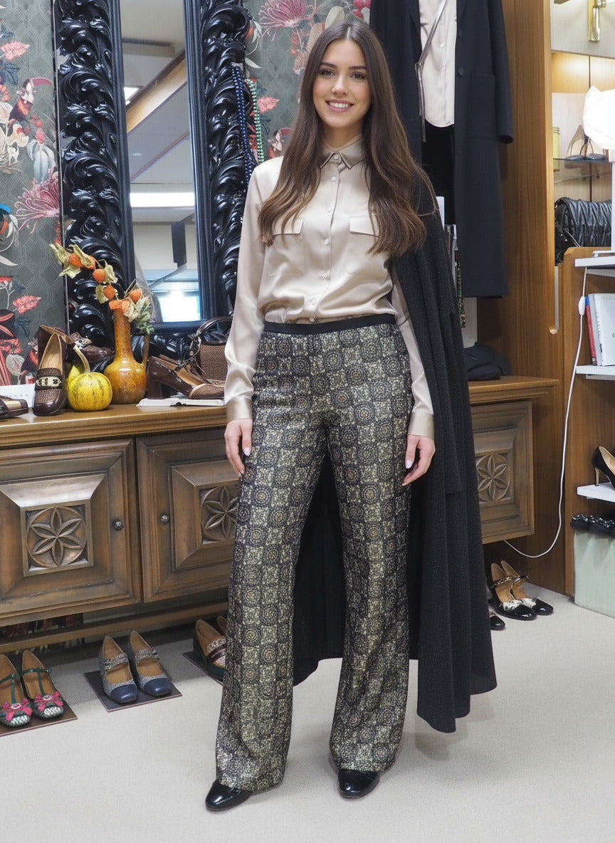 Lange Damenhose "Circe Cloque" aus der Goldline von SIYU Damen Ready to wear Fashion SIYU
