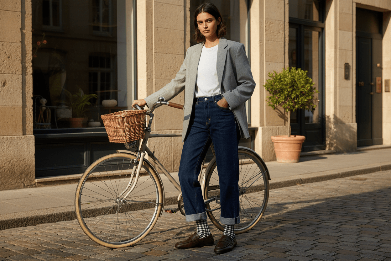 Lässiger Damen Moccassin aus Velours in Braun mit Nieten & Steinen Damen Loafers & Schnürer Strategia
