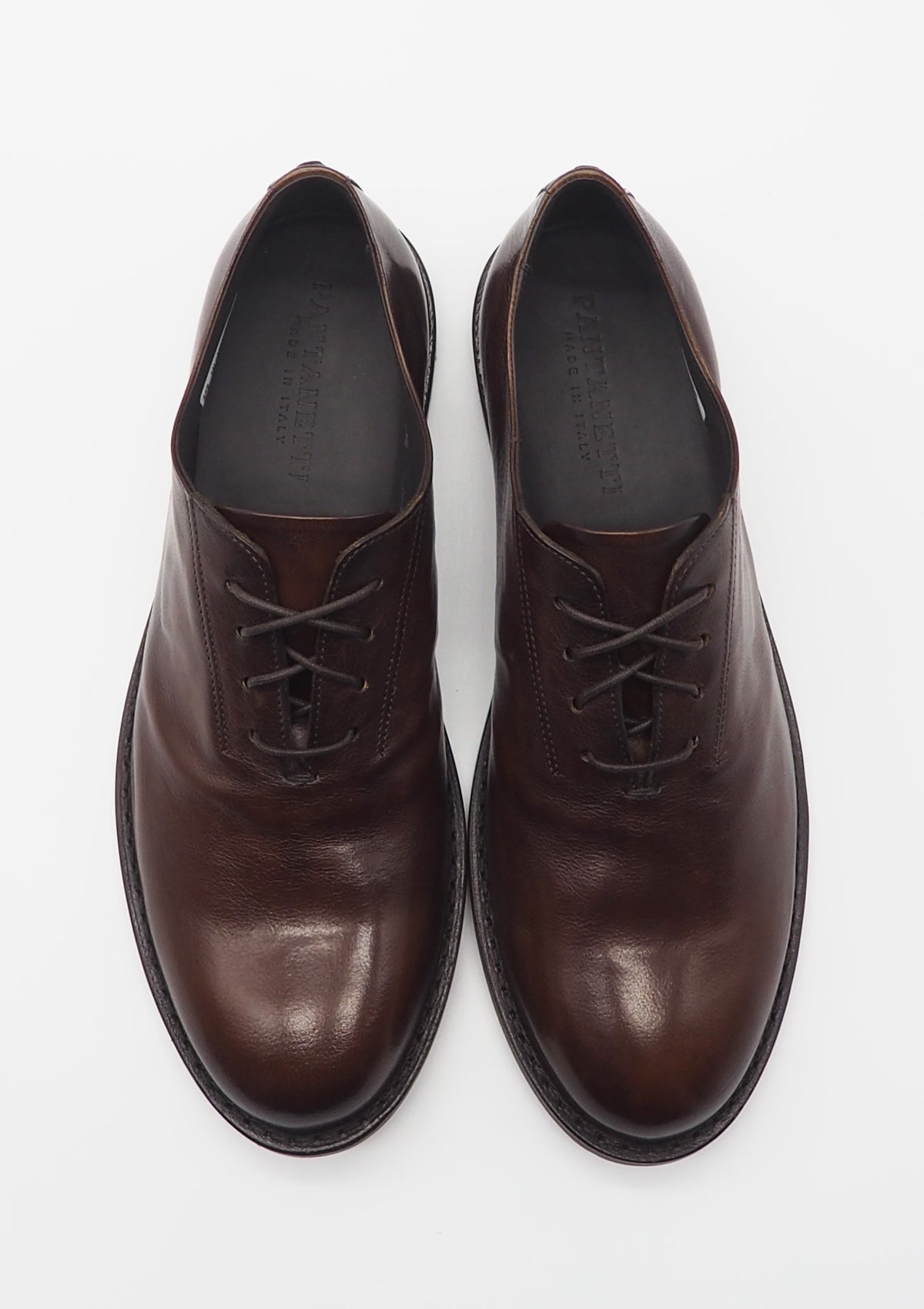 Legerer Herren Schnürschuh aus Leder in Braun Herren Klassik modern Pantanetti