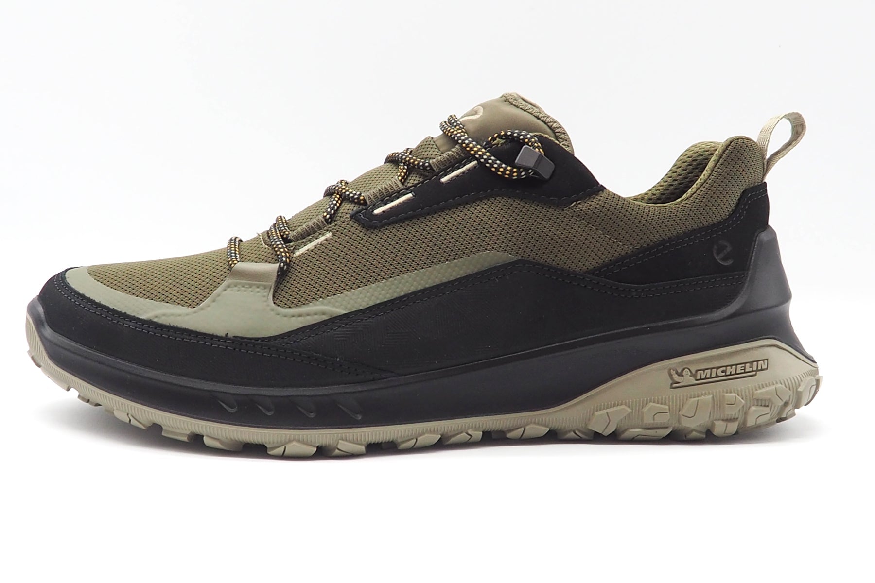 Ourdoor Herren Sneaker aus Nubukleder & Mesh in Oliv mit Michelin-Gummisohle Herren Sneaker Ecco