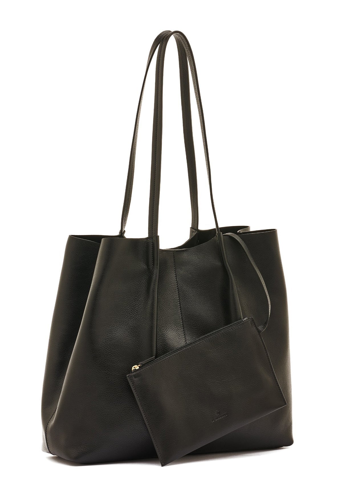 Praktischer Shopper aus Leder in Schwarz - Tote Nina Taschen Crossbody & Schultertasche Il Bisonte