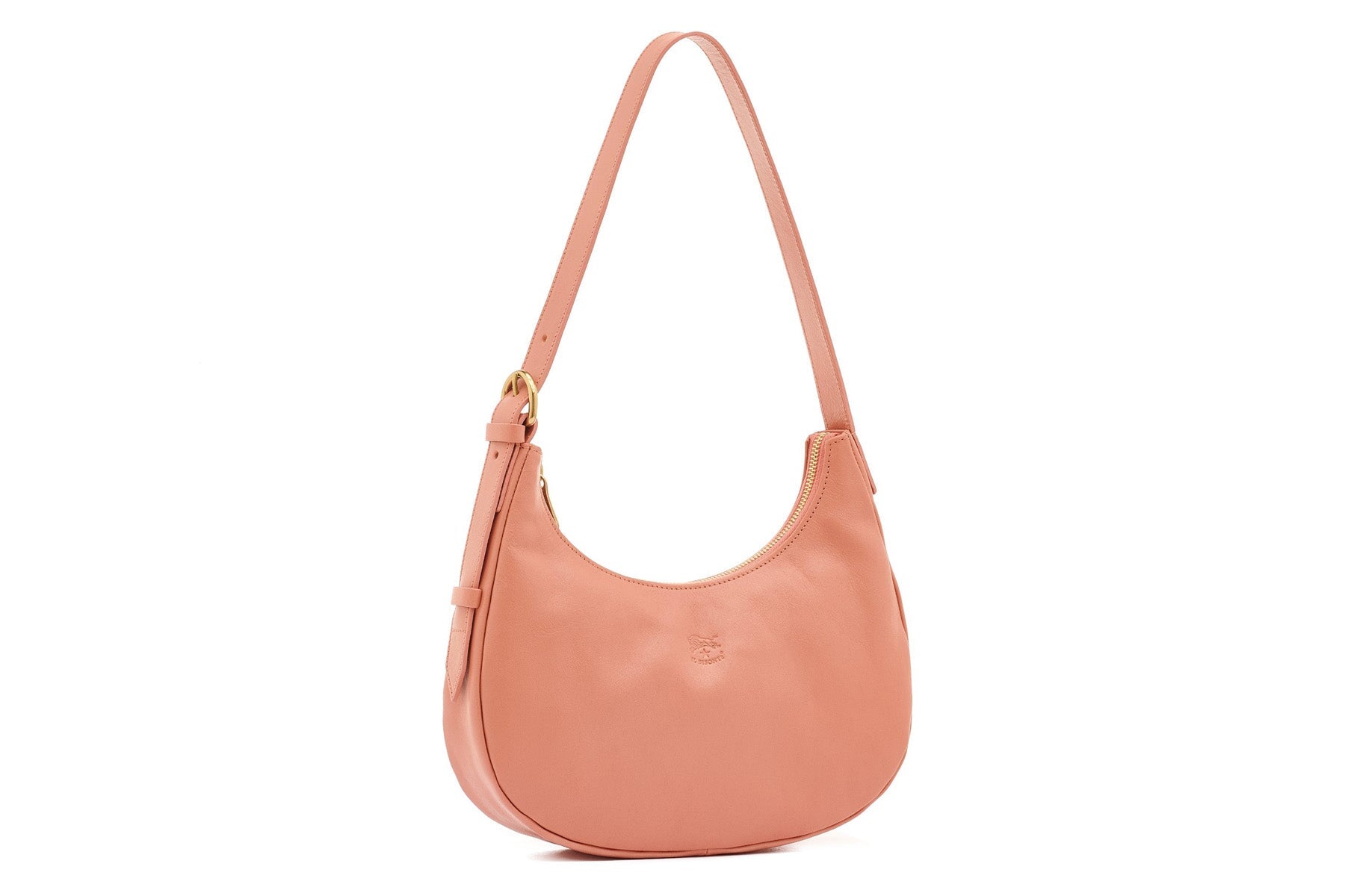 Schultertasche aus Leder in Pfirsich Taschen Crossbody & Schultertaschen Il Bisonte