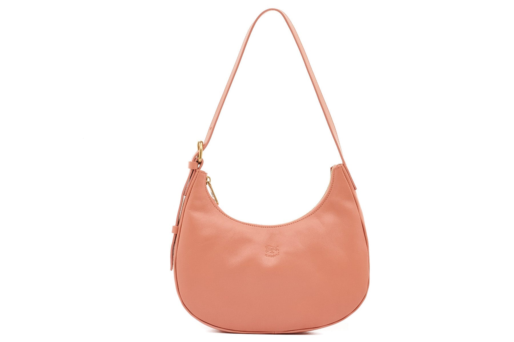 Schultertasche aus Leder in Pfirsich Taschen Crossbody & Schultertaschen Il Bisonte