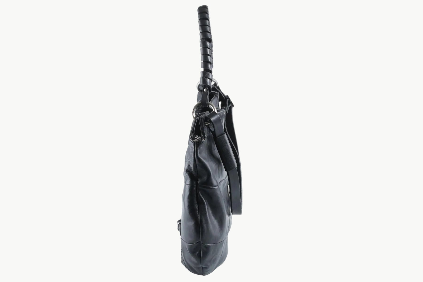 Schultertasche & Crossbody aus perforiertem Leder in Schwarz Taschen Crossbody & Schultertasche A.S. 98
