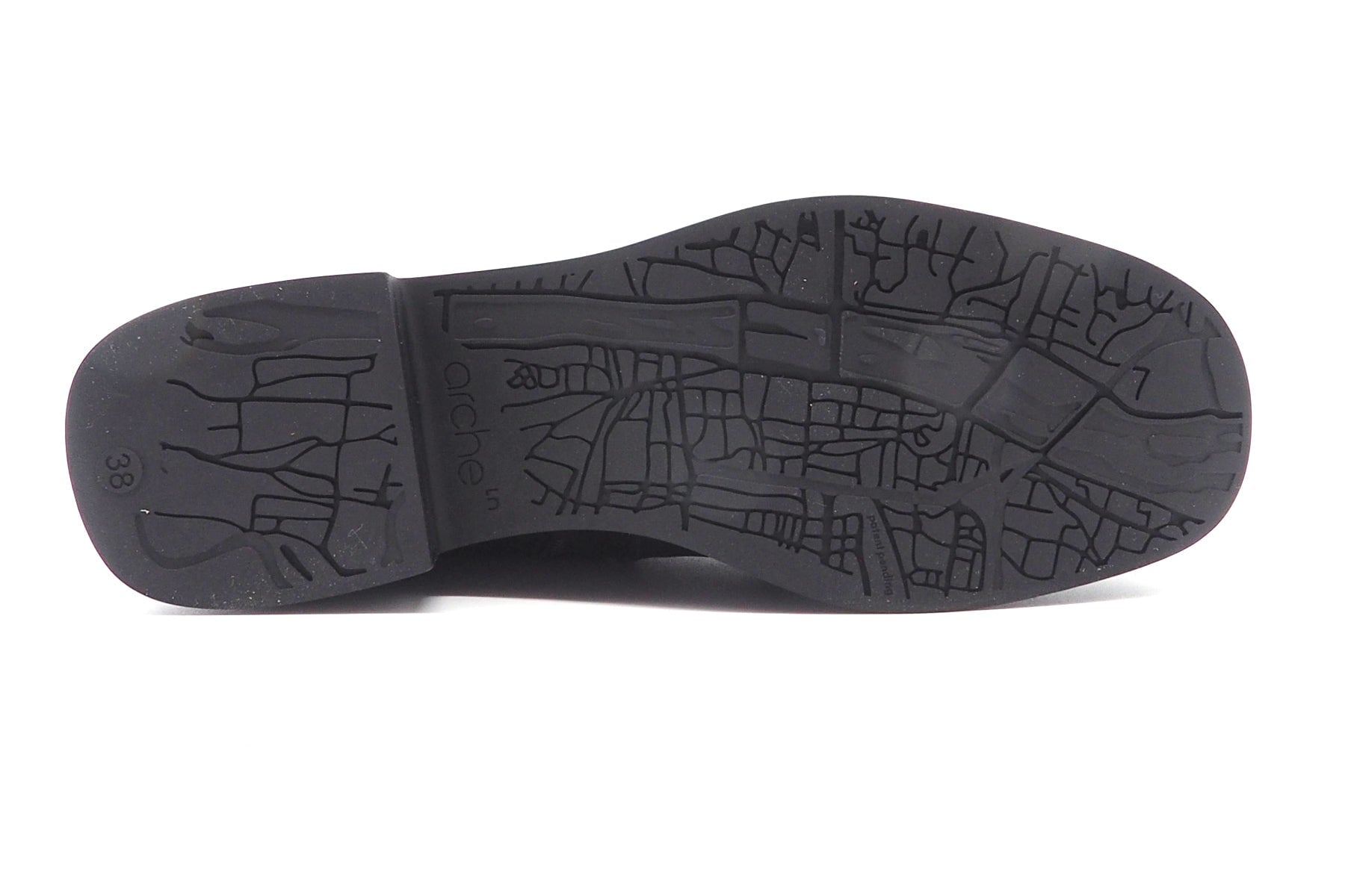 Softe Damen Stiefelette aus Nubukleder in Schwarz & Naturkautschuksohle - Taiway Damen Stiefeletten Arche