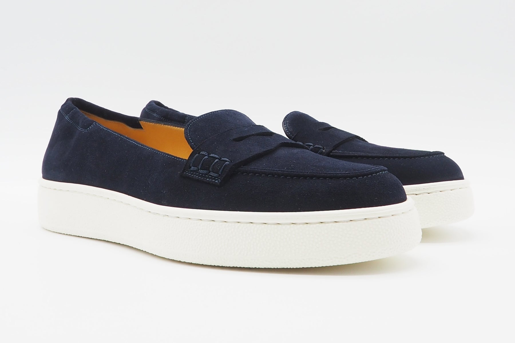 Softer Damen Loafer aus Veloursleder in Blau - Absatz 3cm Damen Loafers & Schnürer Truman´s