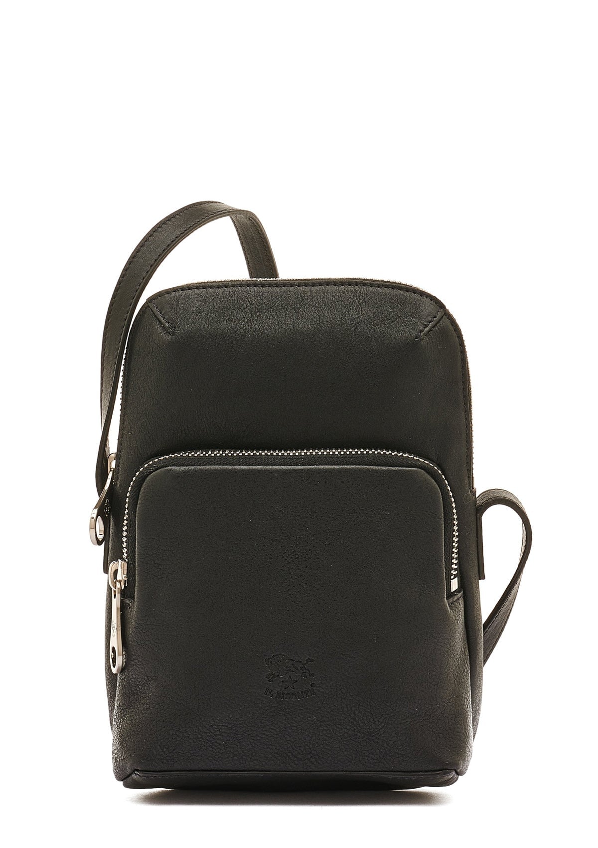 Sportliche Crossbodybag aus Leder in Schwarz - Duccio Taschen Crossbody & Schultertasche Il Bisonte