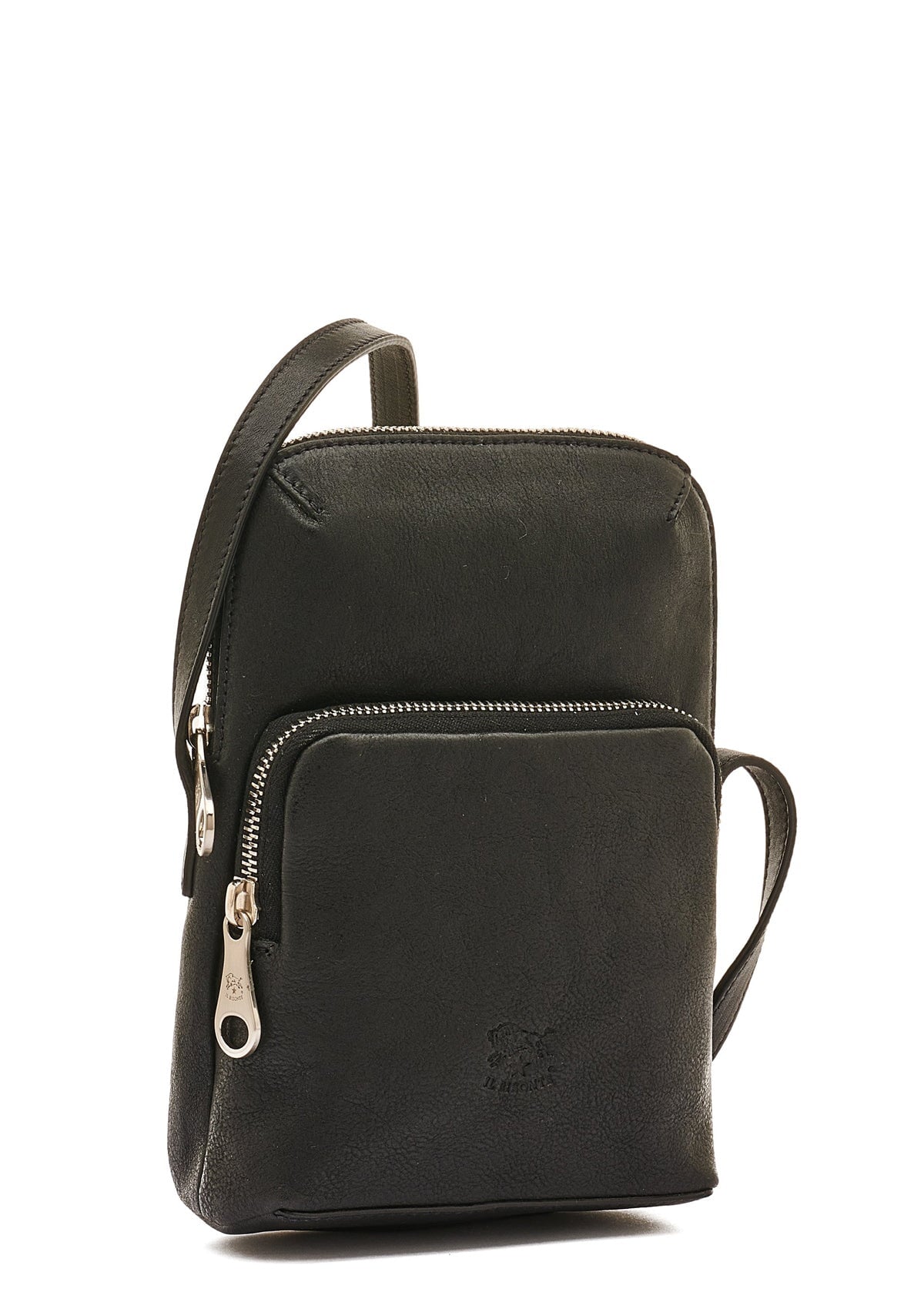 Sportliche Crossbodybag aus Leder in Schwarz - Duccio Taschen Crossbody & Schultertasche Il Bisonte