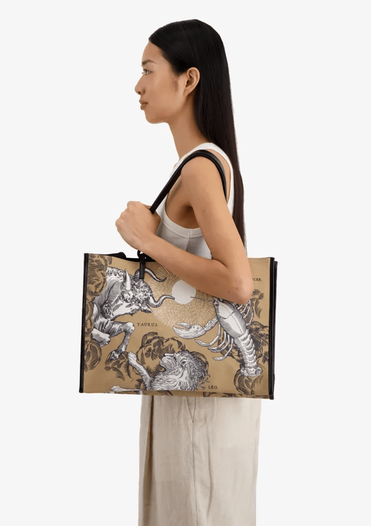 Tote-Bag aus Baumwolle in Sand - Astrologie Taschen Tote-Bag Inoui E.