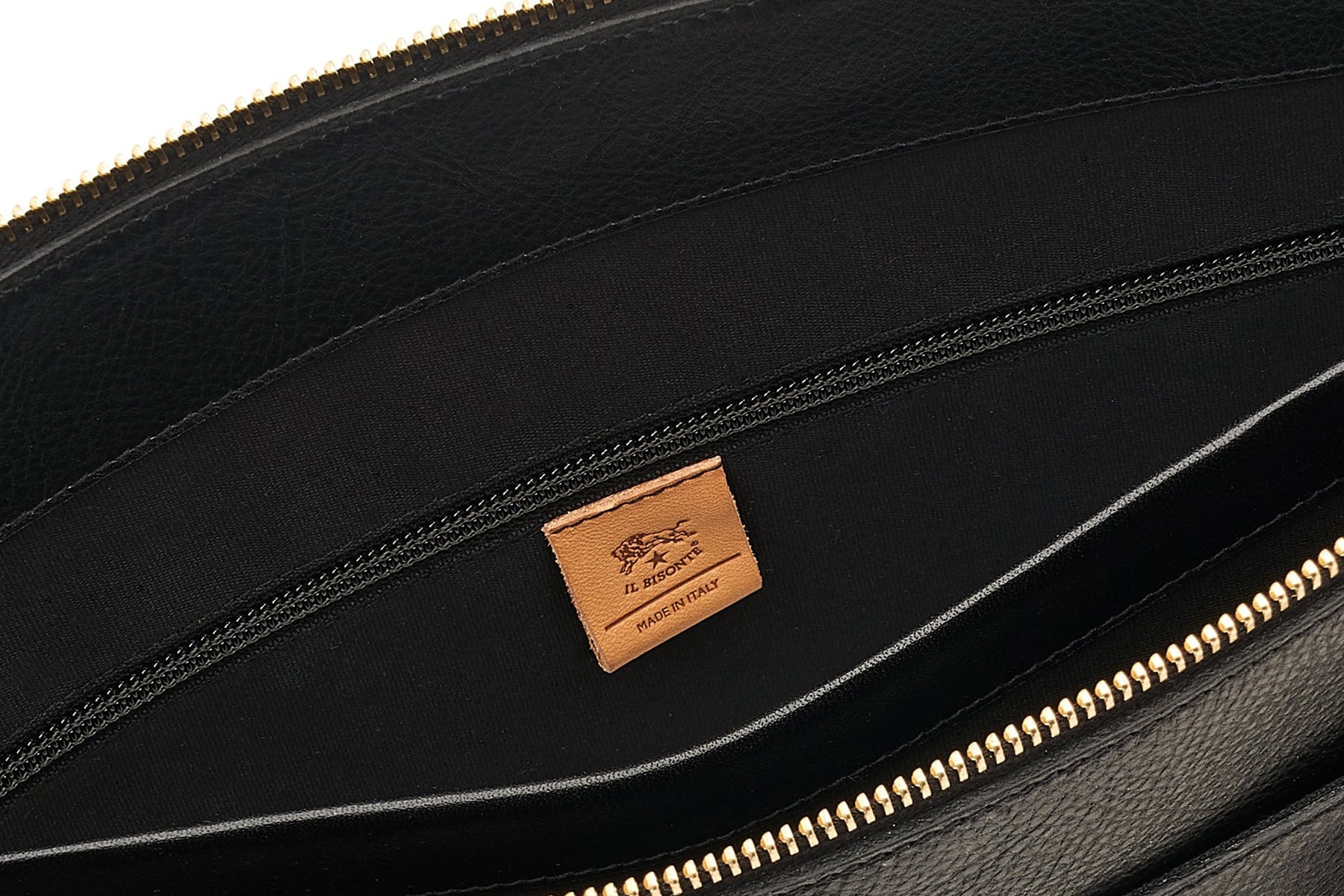 Vielseitige edle Arbeitstasche mit Tragegriff aus Leder in Schwarz - Manhattan Taschen Crossbody & Schultertasche Il Bisonte