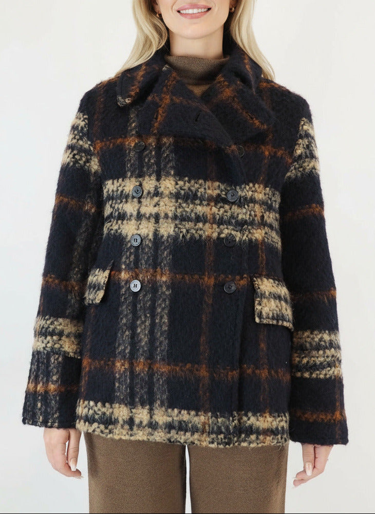 Warme Damenjacke im Karomuster Damen Ready to wear Fashion Hannes Roether