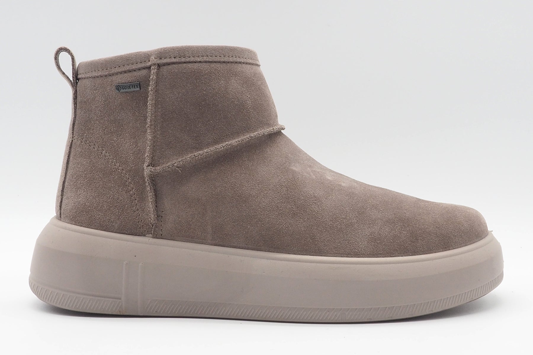 Wasserdichter Damen Bootie aus Veloursleder in Taupe - Gore Tex Damen Boots & Booties Legero