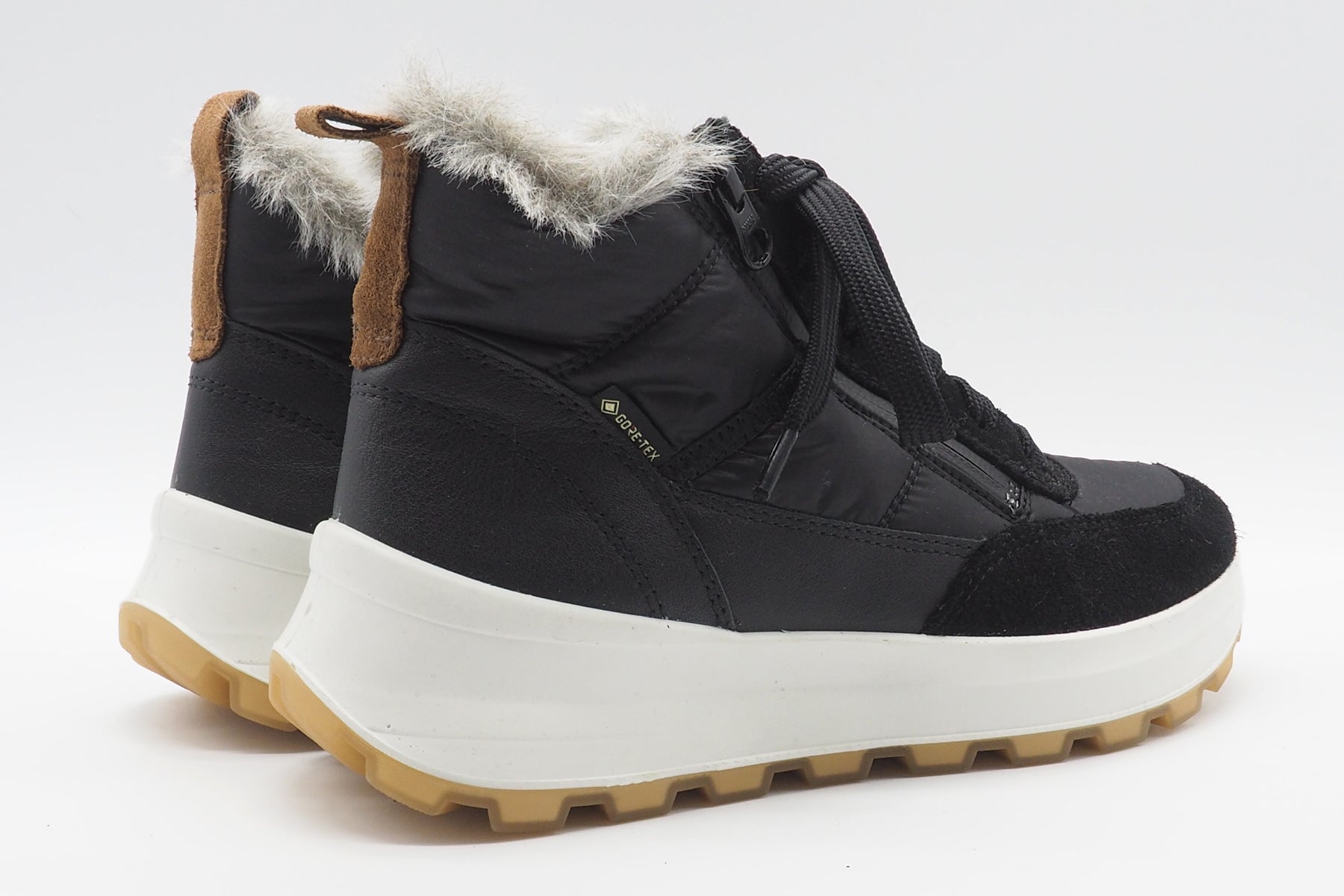 Wasserdichter Damen High-Top-Sneaker aus Velours & Gore-Tex in Schwarz Damen Sneaker Legero