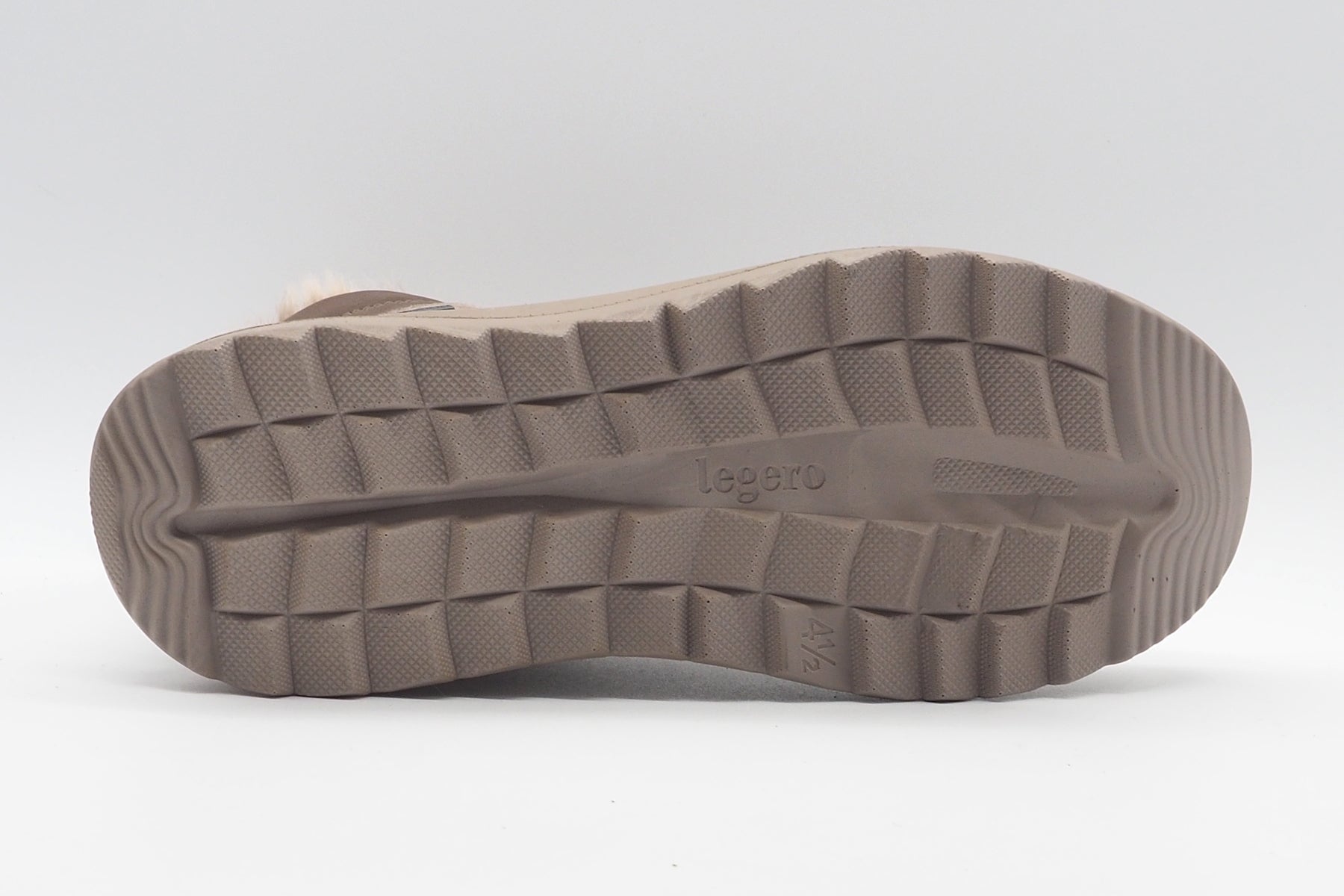 Wasserdichter Damen Schnürboot aus Velours in Tope mit Flauschfutter - Gore tex Damen Schnürboots Legero