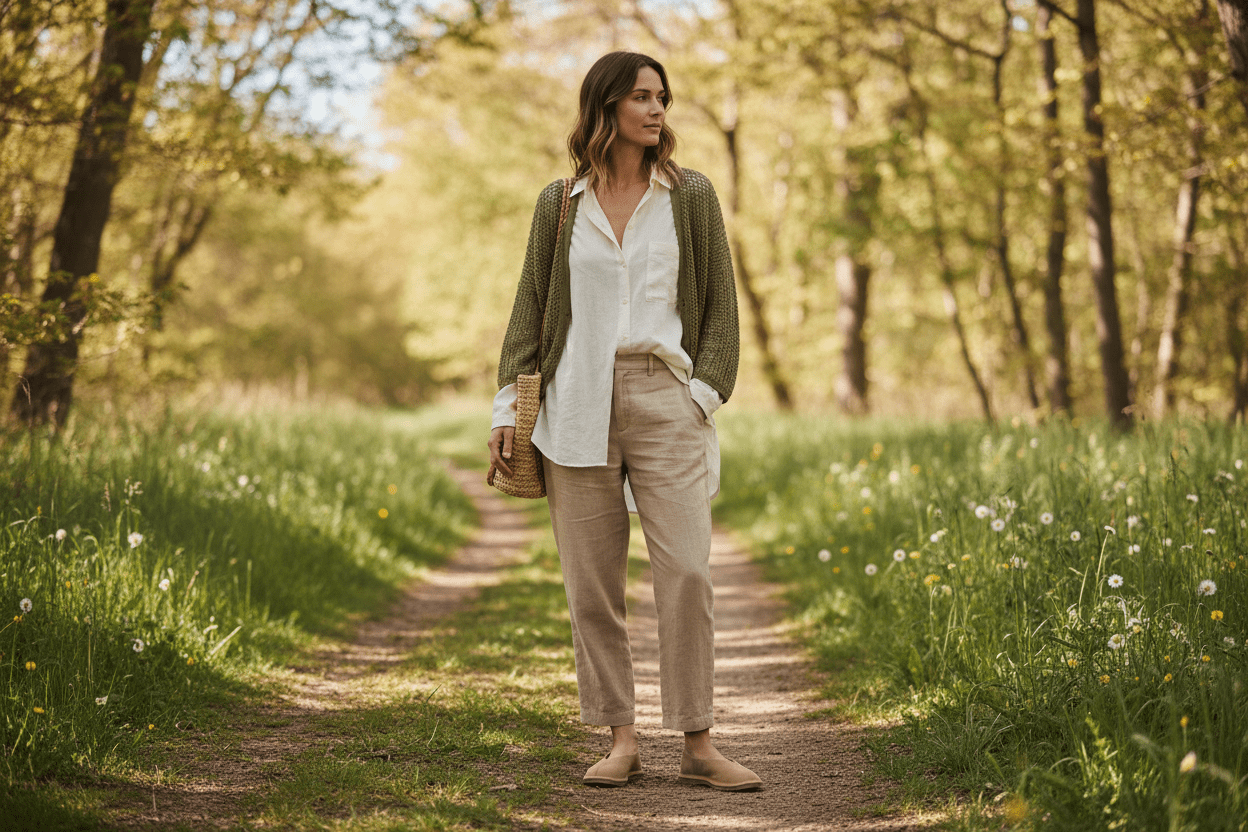 Weicher Bio-Damen Ballerina aus Nubukleder in Karamell mit softer Gummisohle Damen Ballerinas Werner